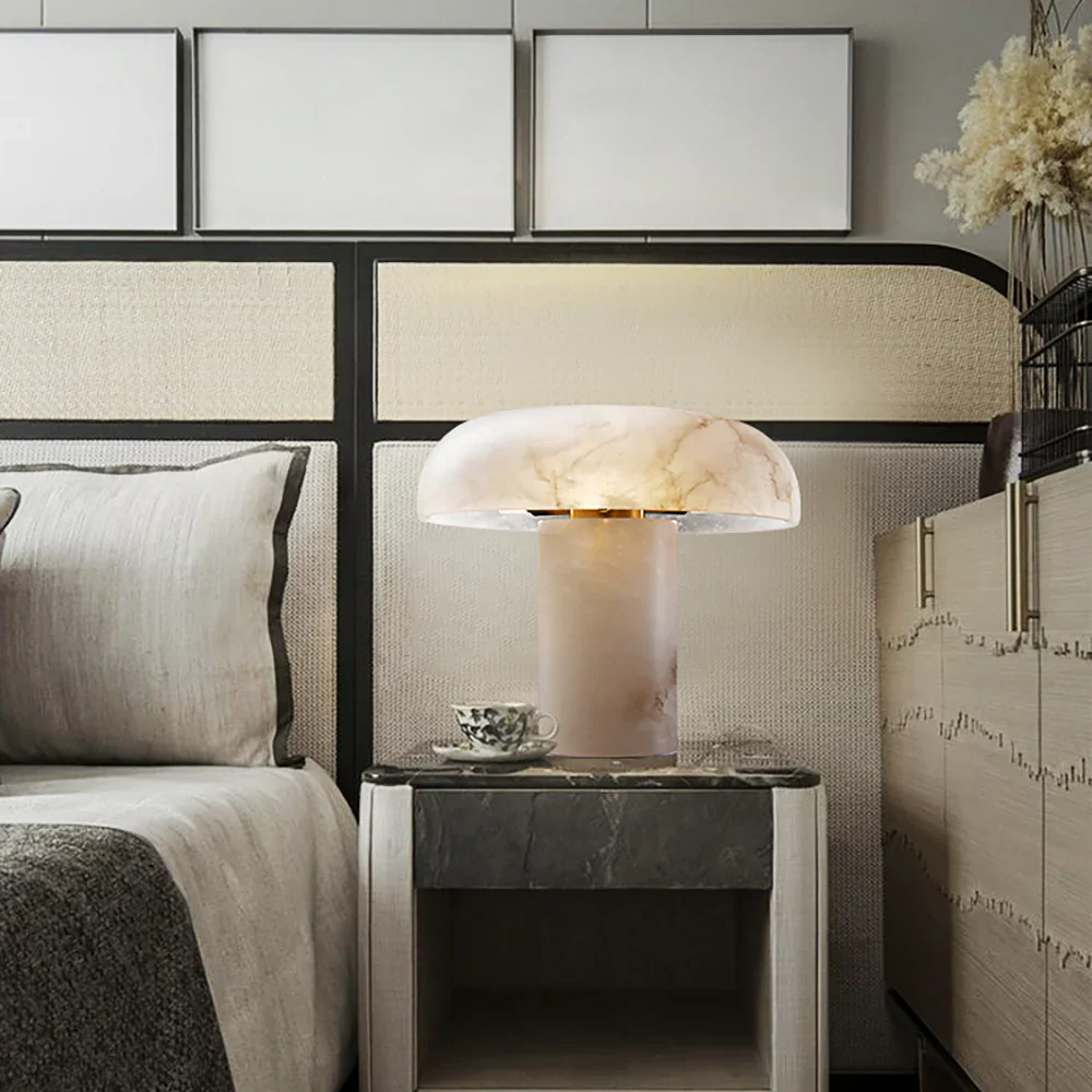 Modern Alabaster Habros Table Lamp - Image 2