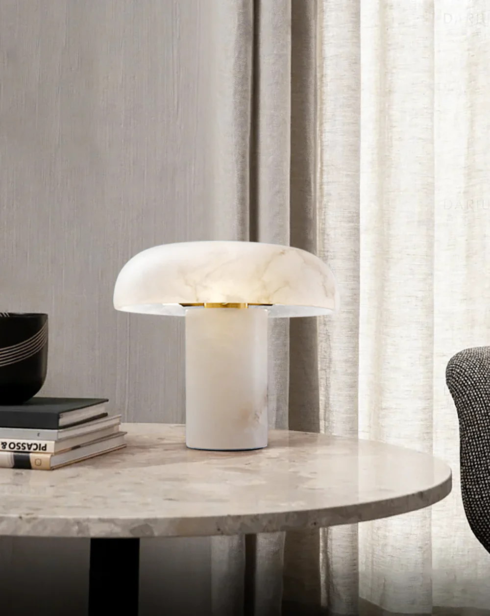 Modern Alabaster Habros Table Lamp - Image 3