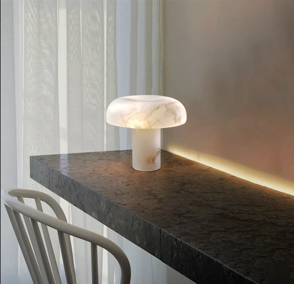 Modern Alabaster Habros Table Lamp - Image 6