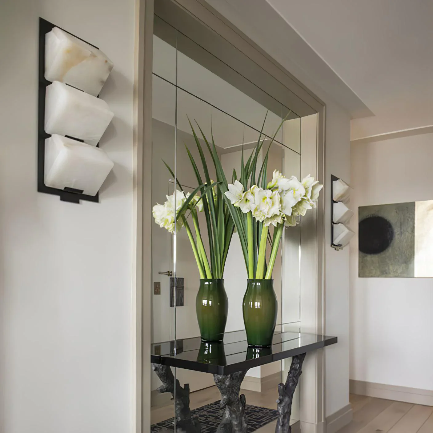 Modern Alabaster Staircase Wall Lamp - Image 6