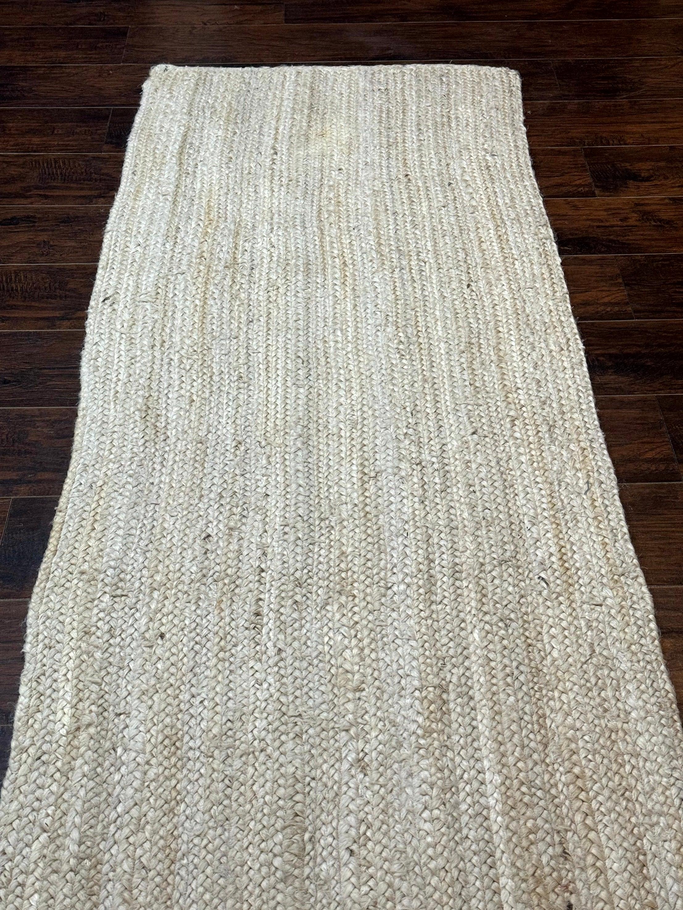 Modern Jute Runner Rug 2.7 x 10, Rug for Hallway or Kitchen, Farmhouse Rug - Image 2
