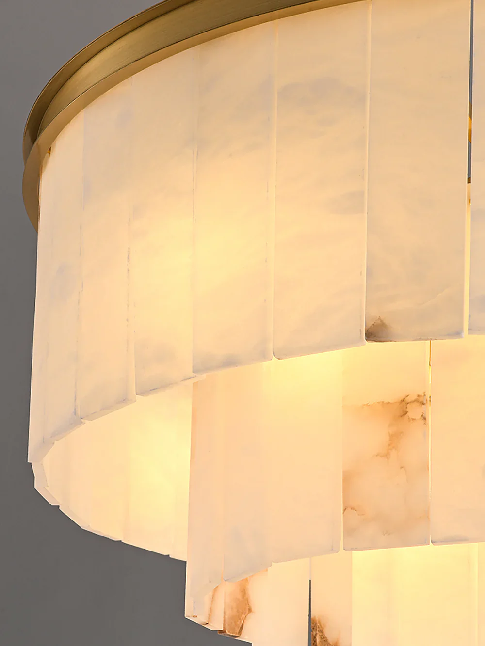 Modern Marble Tiered Chandelier - Image 14