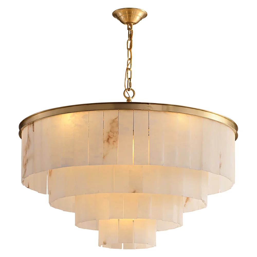 Modern Marble Tiered Chandelier - Image 16