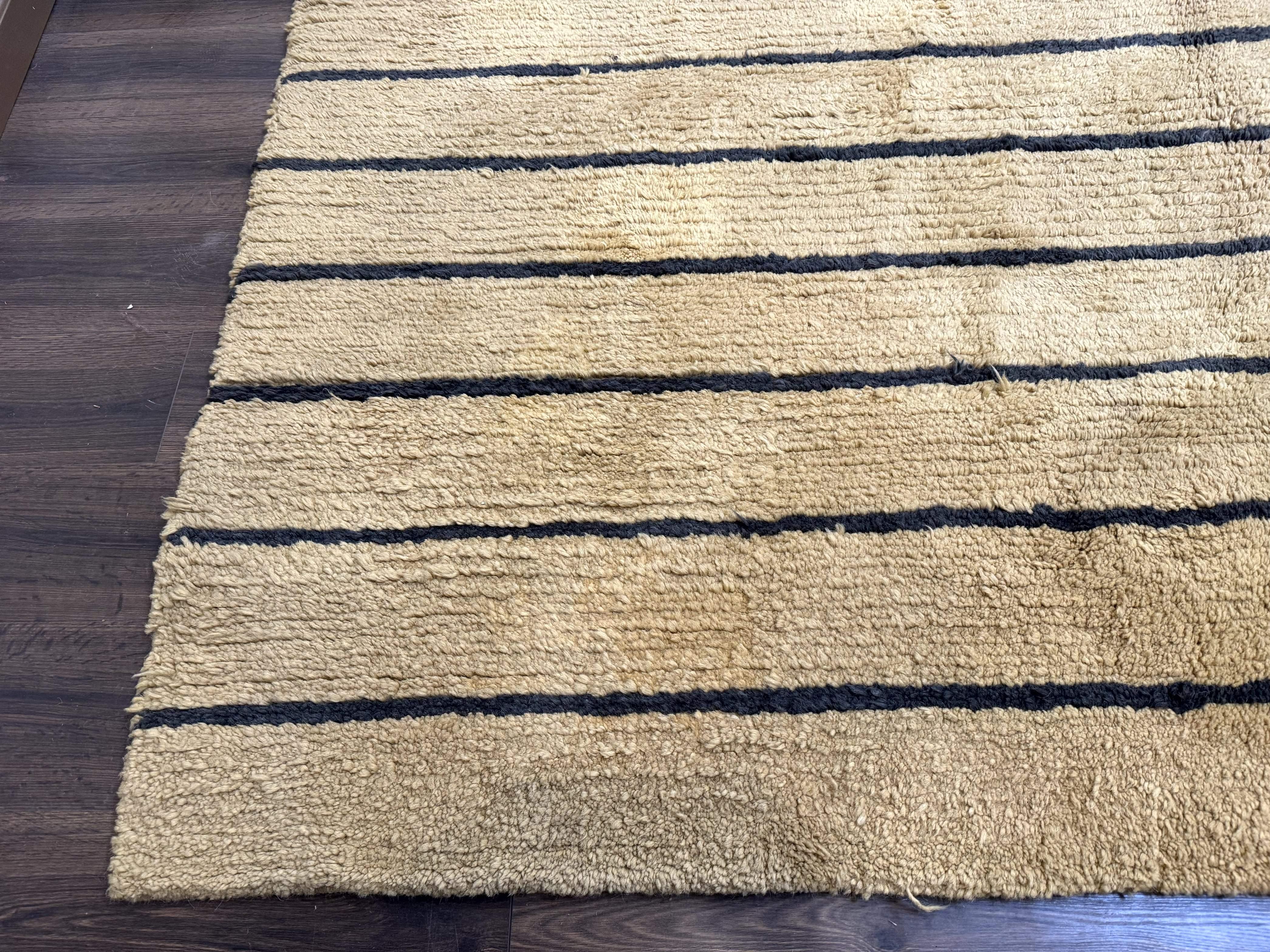 Modern Nepali Rug 13 x 15.6, Palace Size Wool Custom Made Rug, Tan, Large Nepali/Tibetan Carpet - Image 8