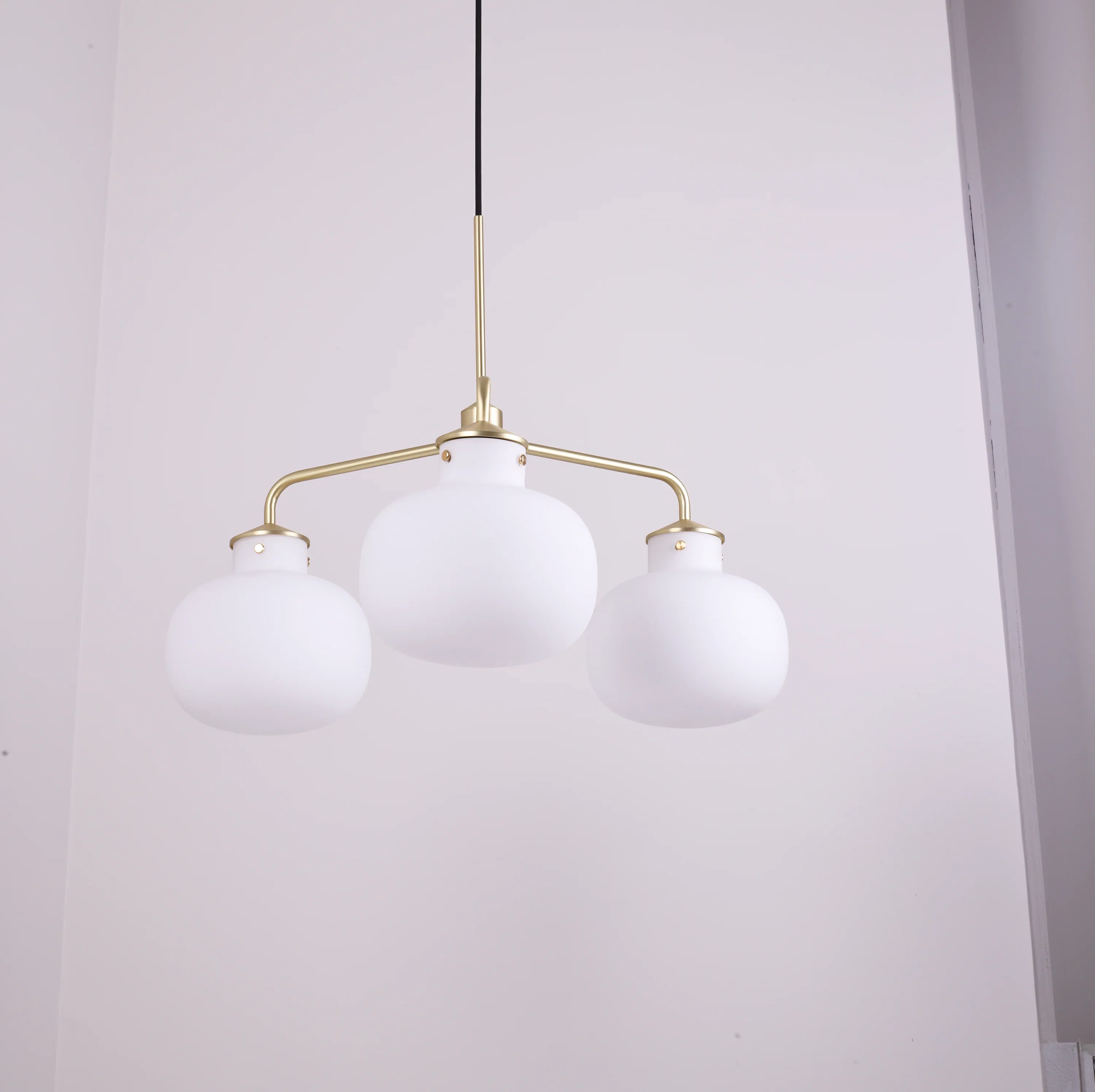 Modern Raito Opal Glass Chandelier - Image 15