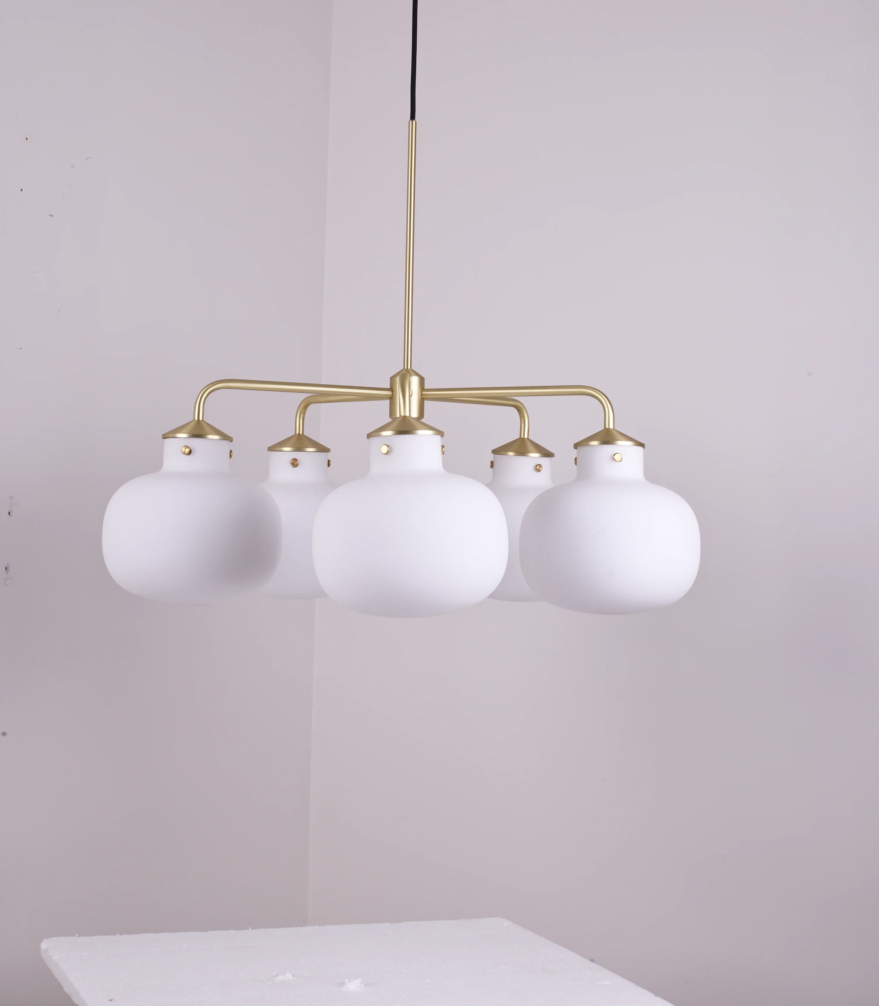 Modern Raito Opal Glass Chandelier - Image 21