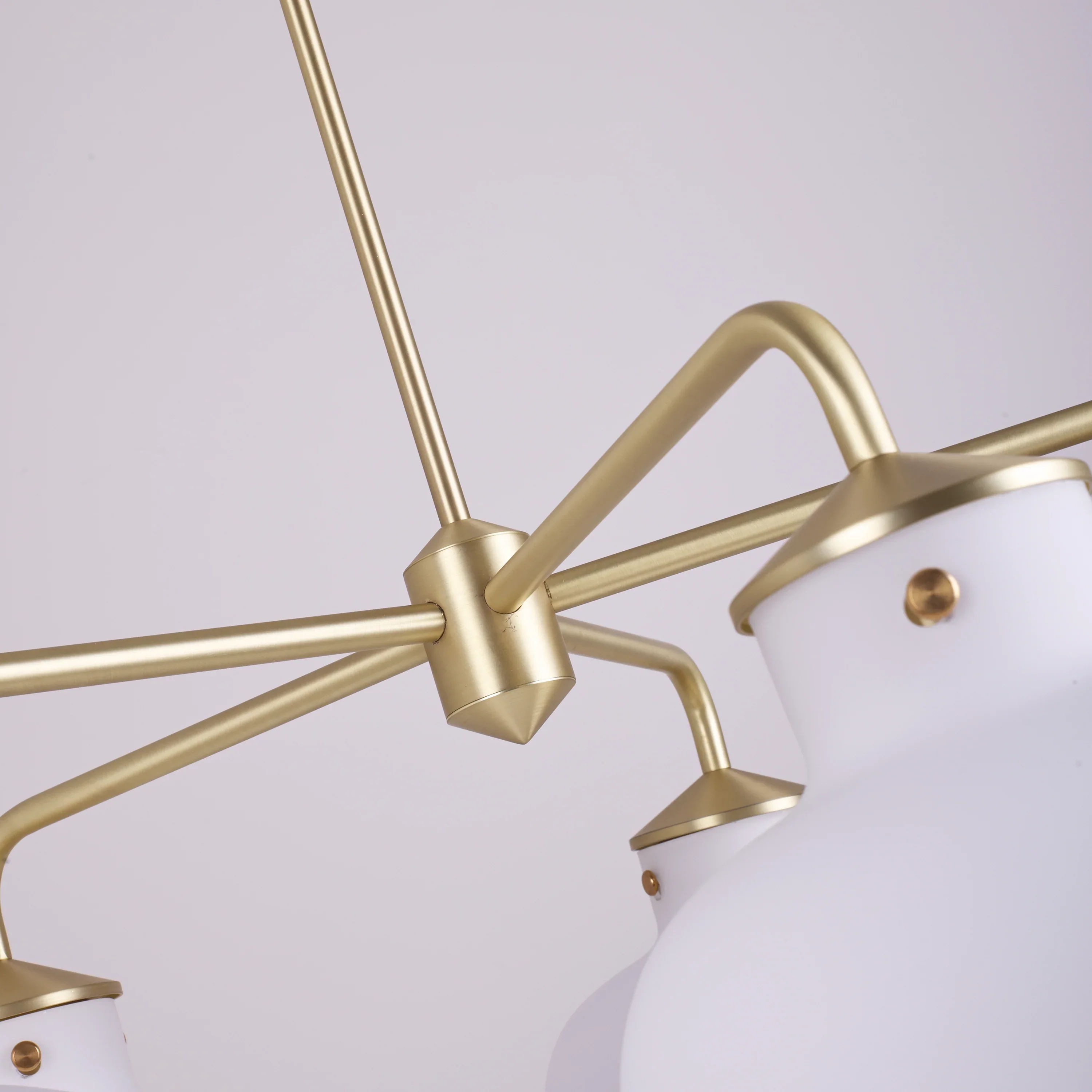 Modern Raito Opal Glass Chandelier - Image 25