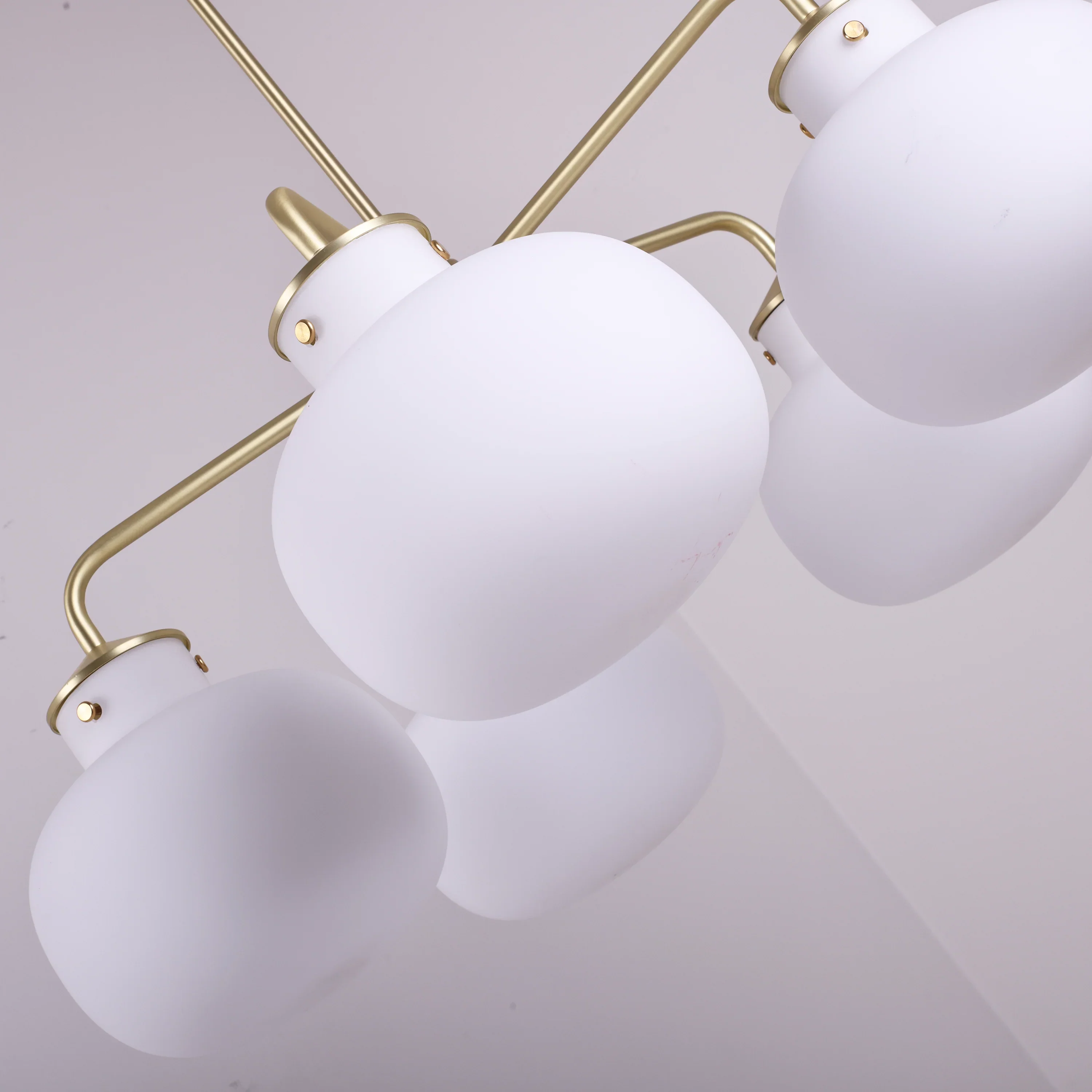 Modern Raito Opal Glass Chandelier - Image 27