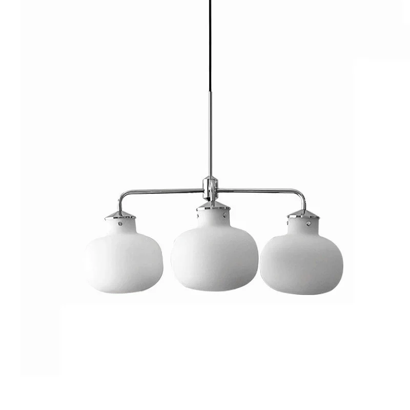 Modern Raito Opal Glass Chandelier - Image 28