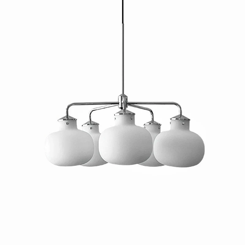 Modern Raito Opal Glass Chandelier - Image 29