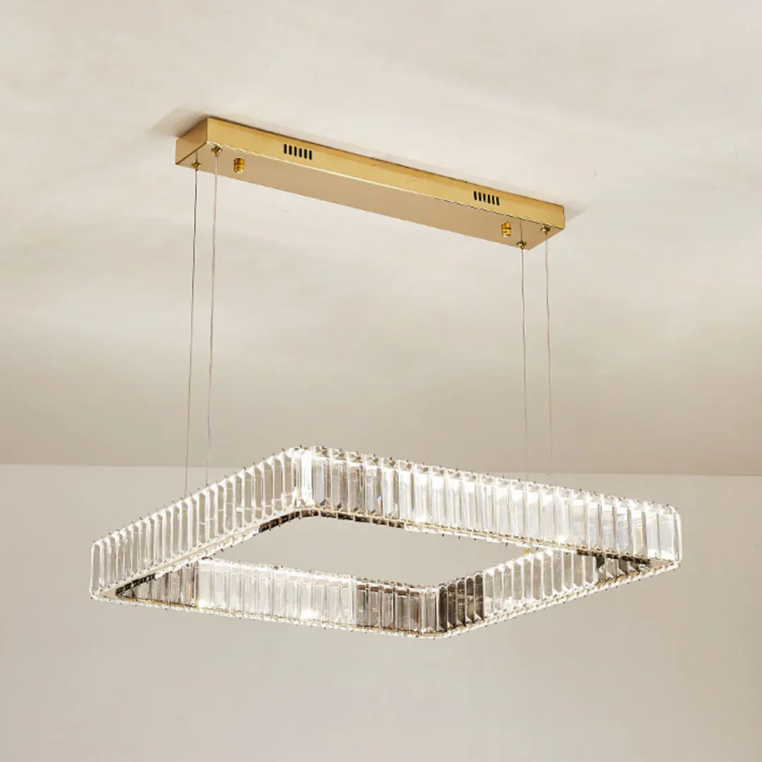 Modern Square Crystal Chandelier - Image 13