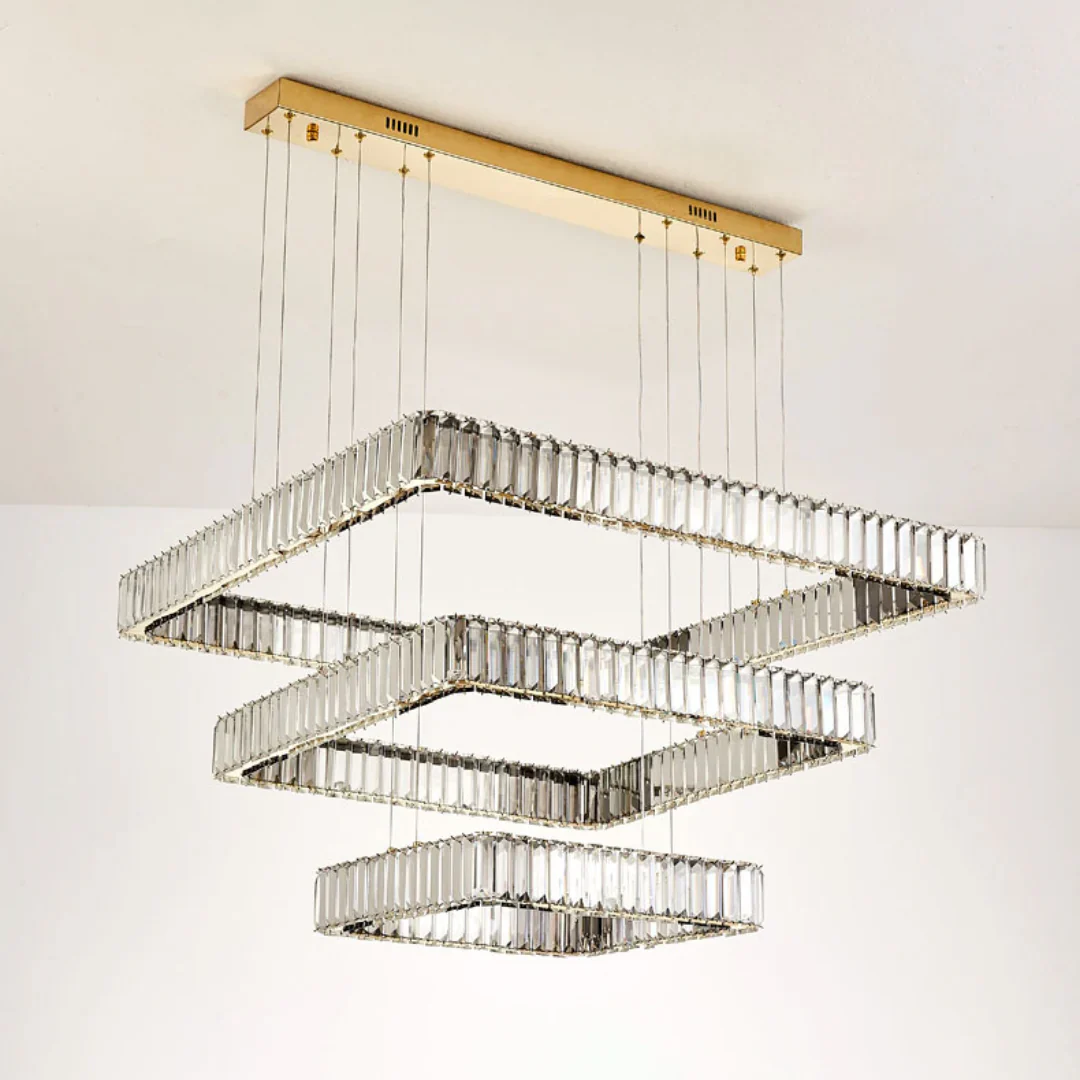 Modern Square Crystal Chandelier - Image 16