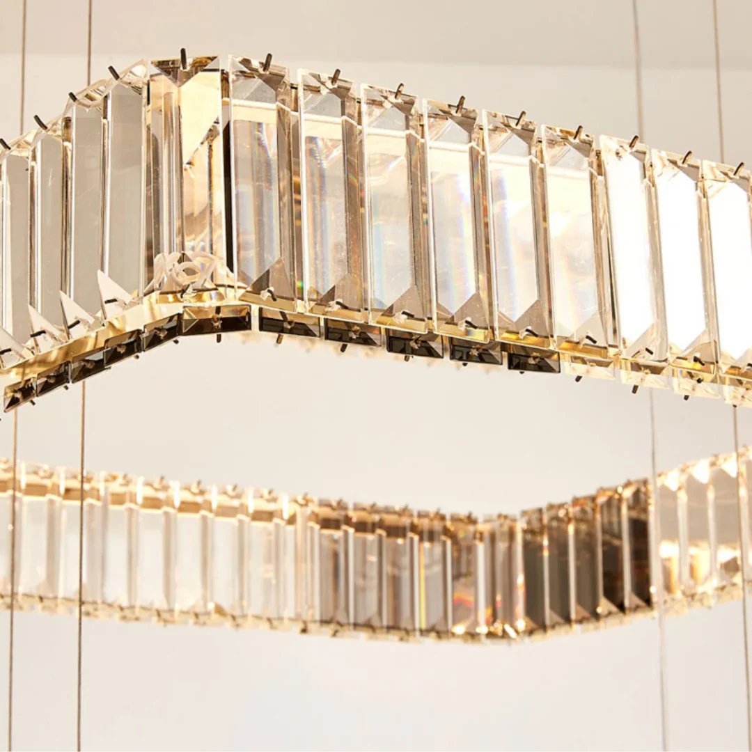 Modern Square Crystal Chandelier - Image 19