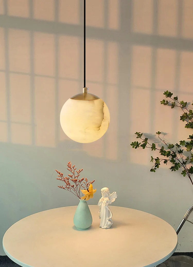 Moon Alabaster Pendant Lamp - Image 4