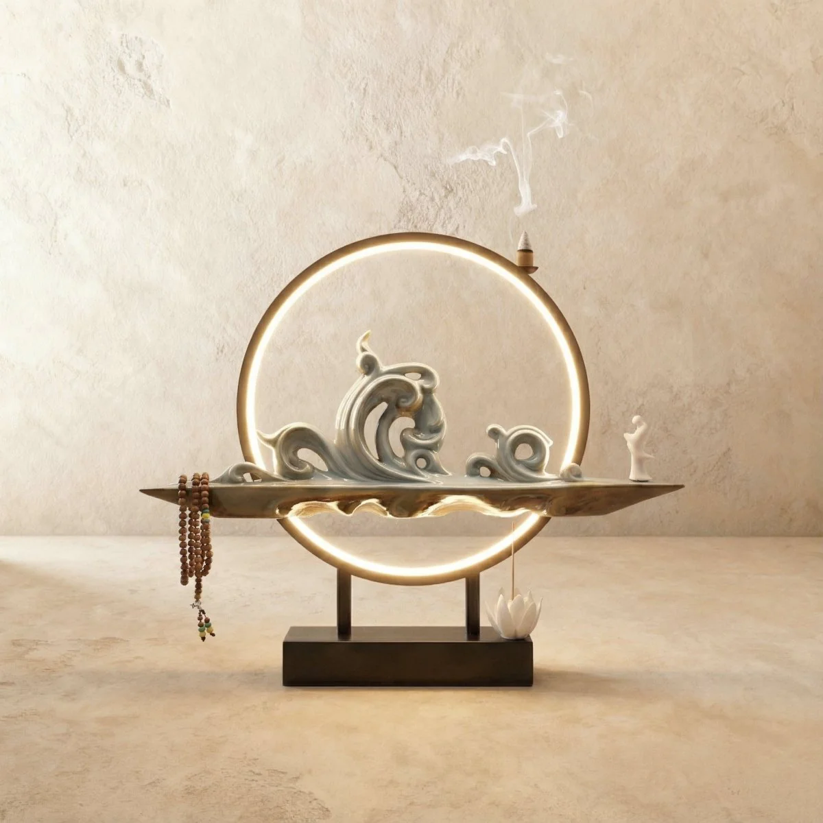 Moonlit Incense Burner Table Lamp - Image 4