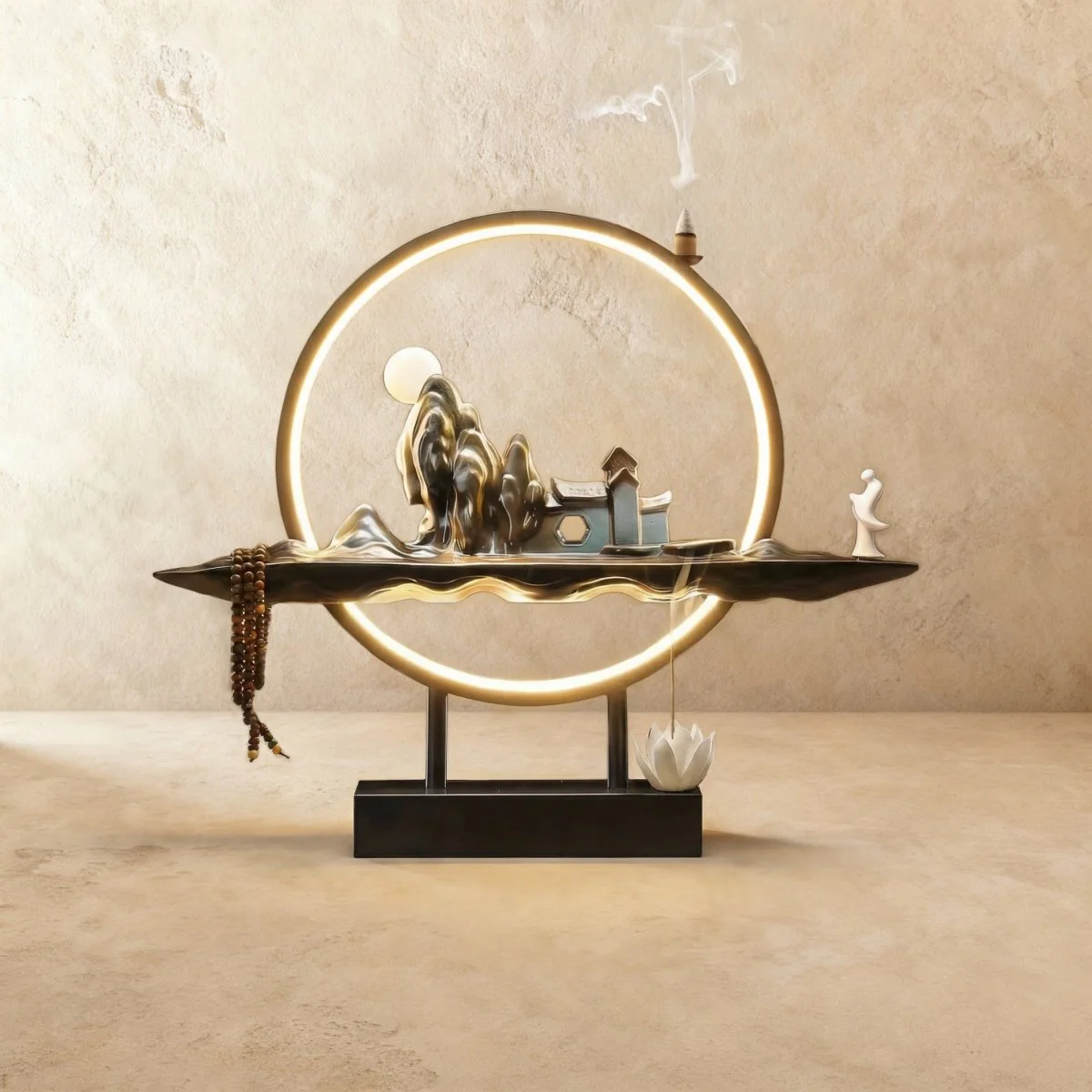 Moonlit Incense Burner Table Lamp - Image 5