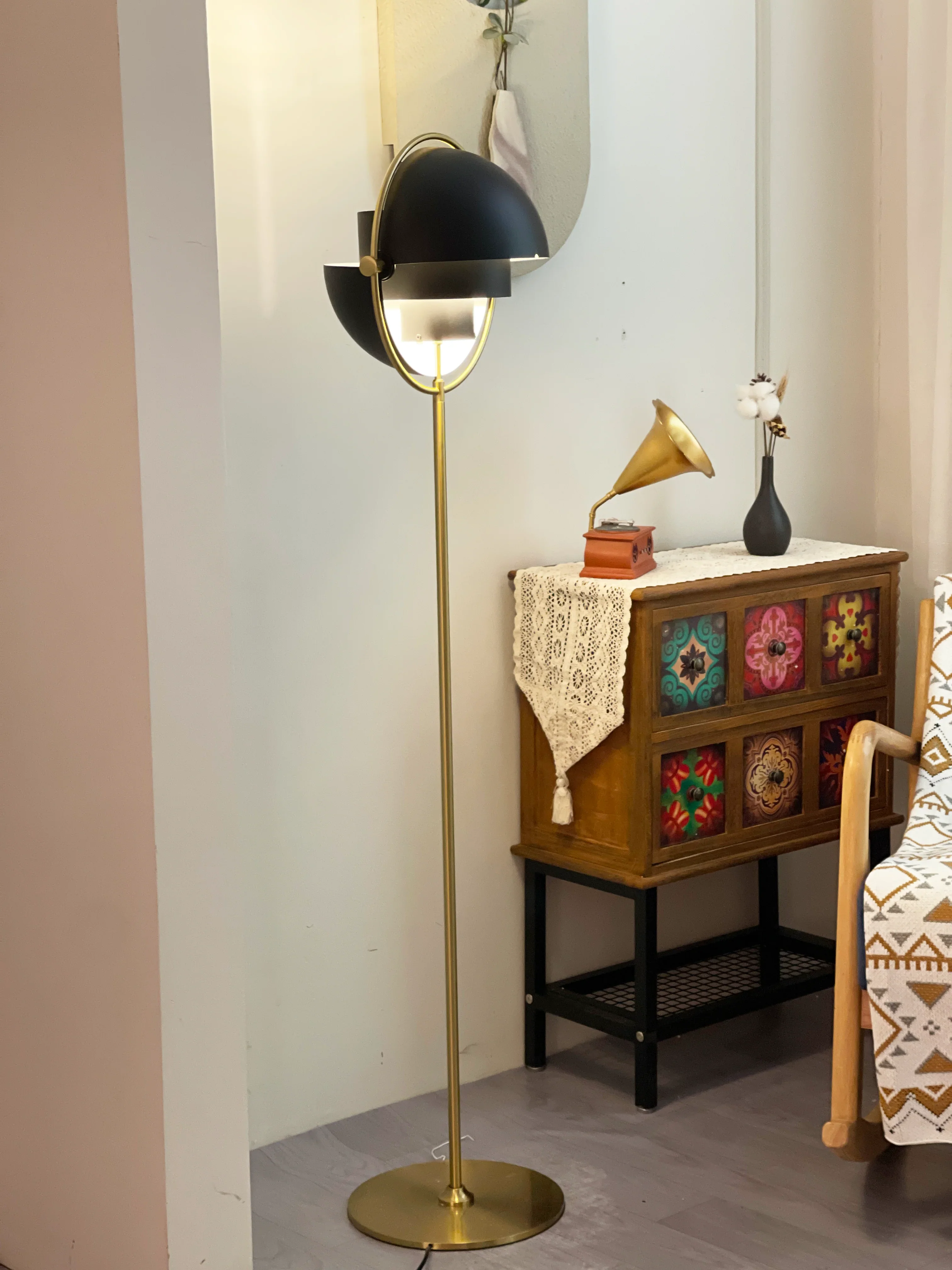 Multi-Lite Rotating Ball Floor Lamp - Image 9