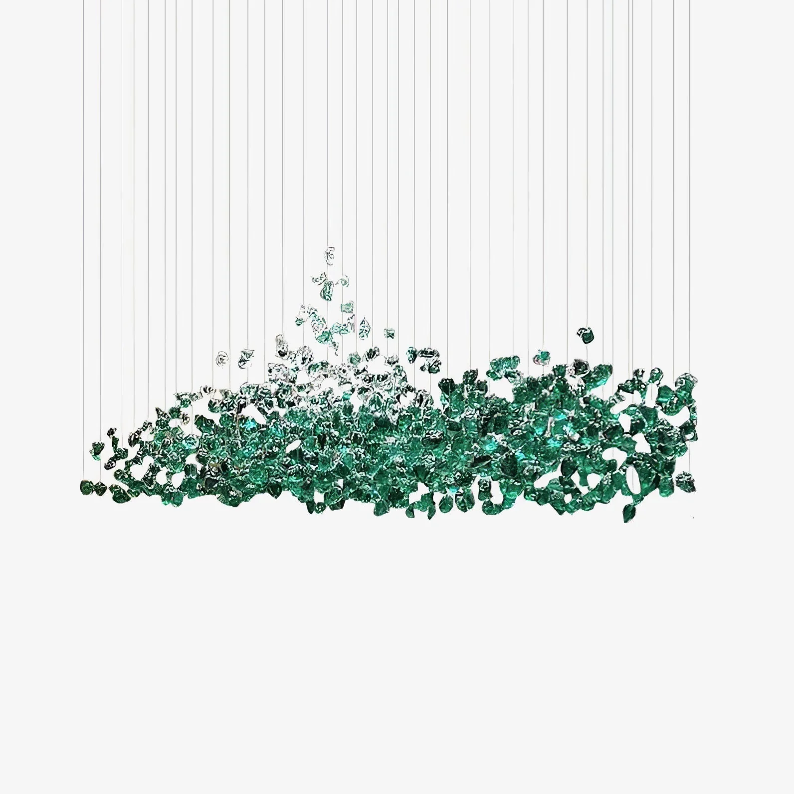 Multicolor Crystal Stone Chandelier - Image 15