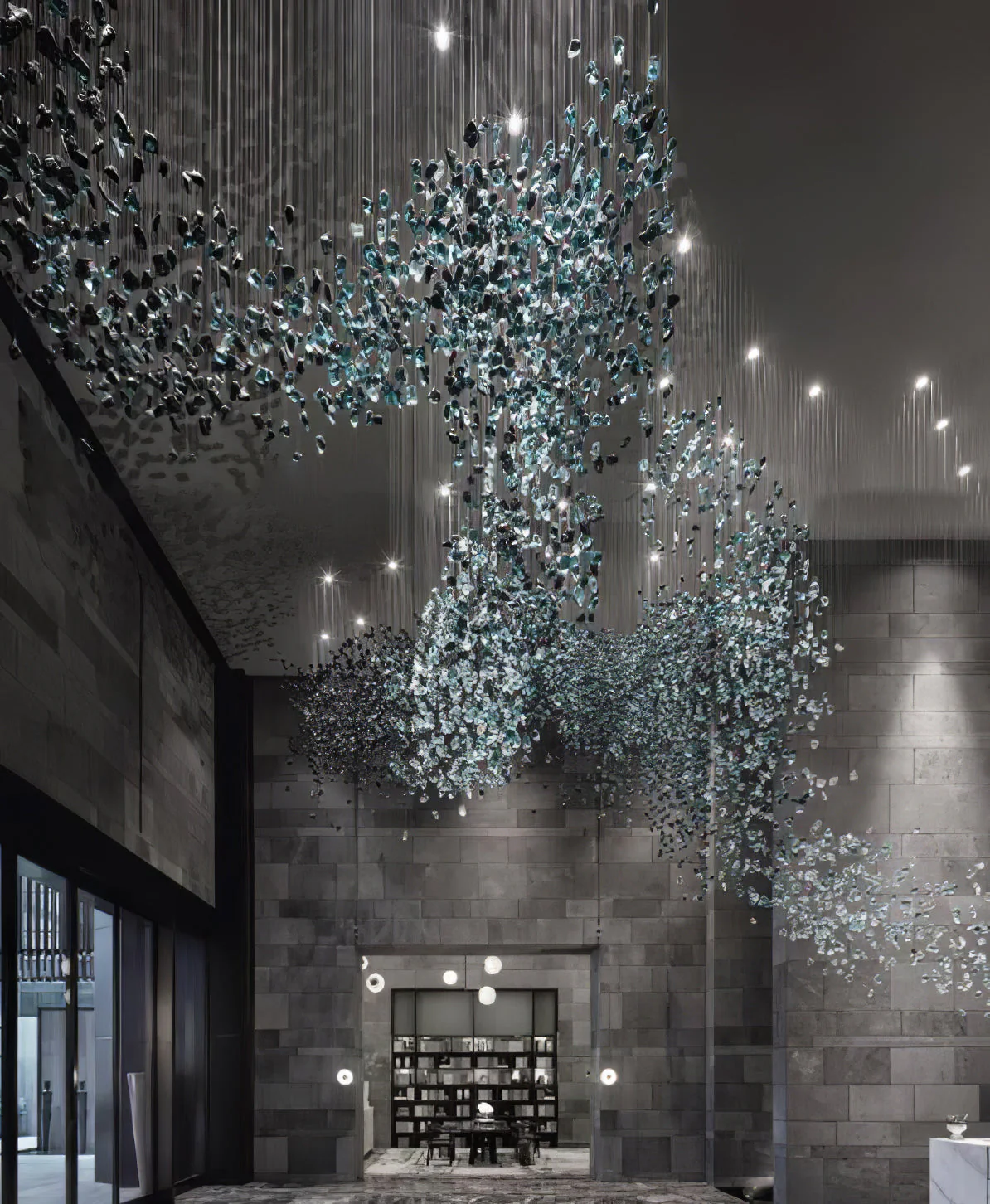 Multicolor Crystal Stone Chandelier - Image 20