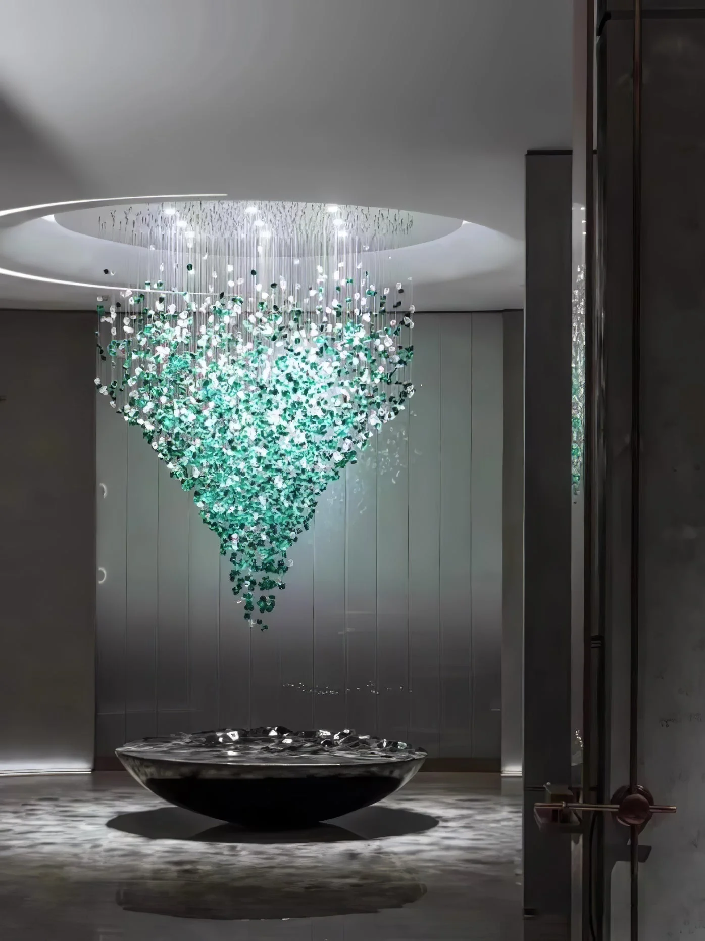 Multicolor Crystal Stone Chandelier - Image 26