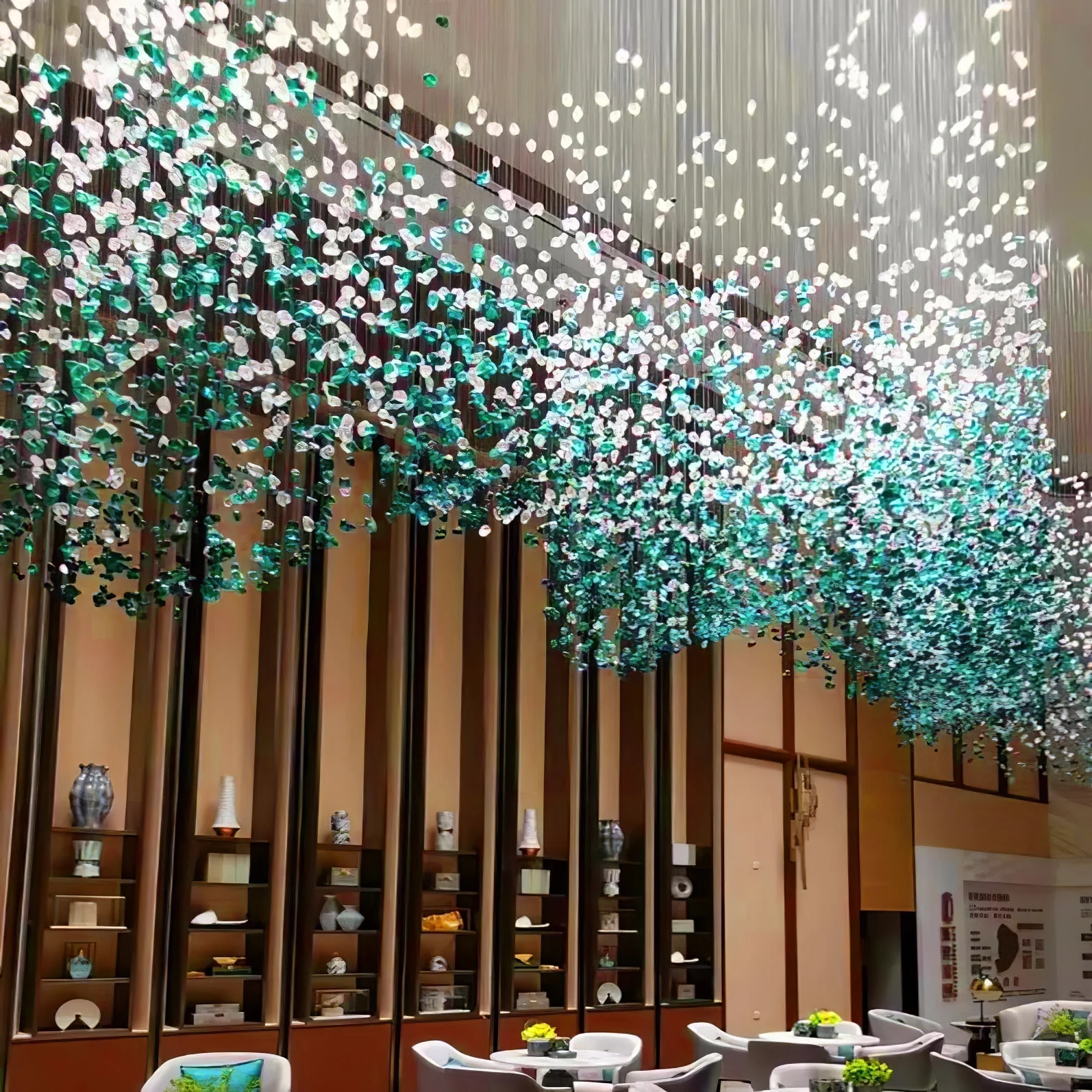 Multicolor Crystal Stone Chandelier - Image 27
