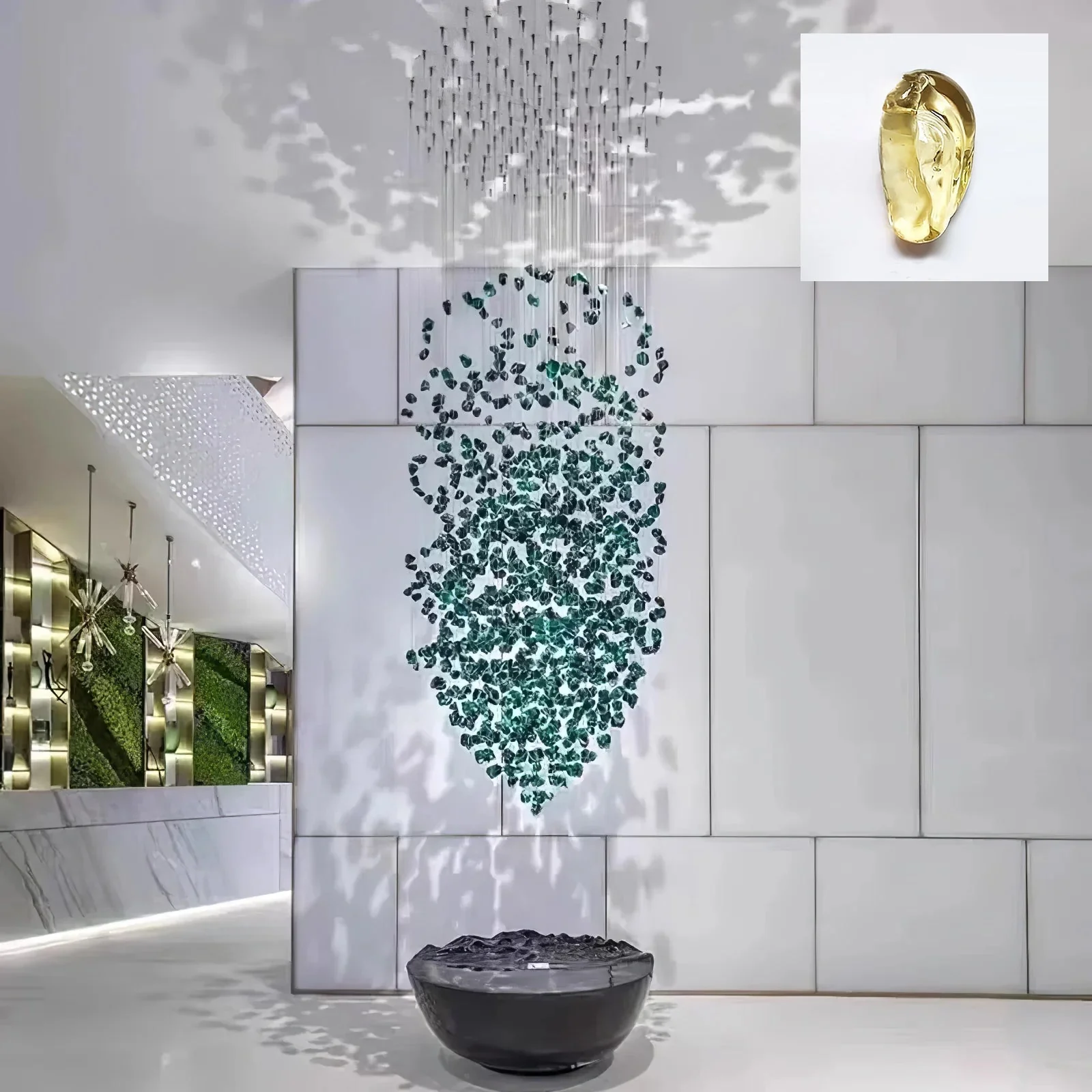 Multicolor Crystal Stone Chandelier - Image 35