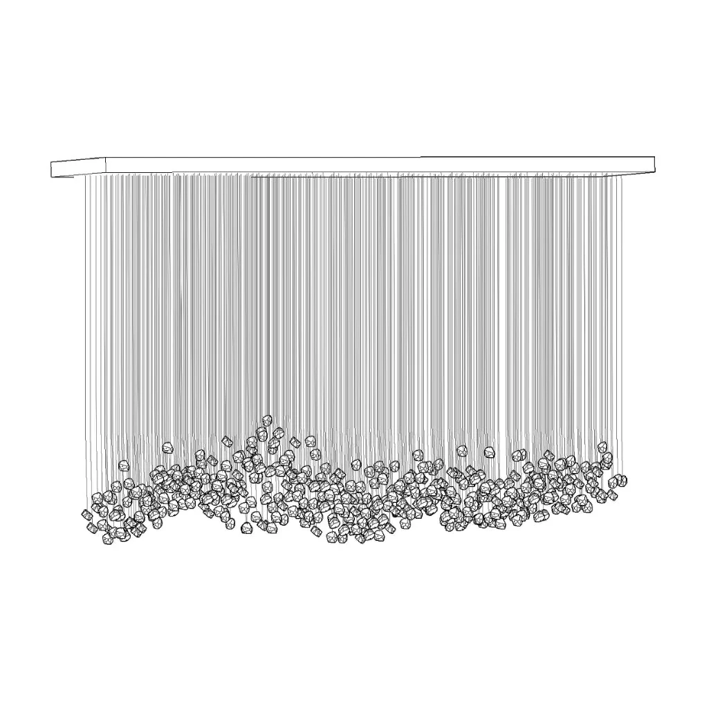 Multicolor Crystal Stone Chandelier - Image 40