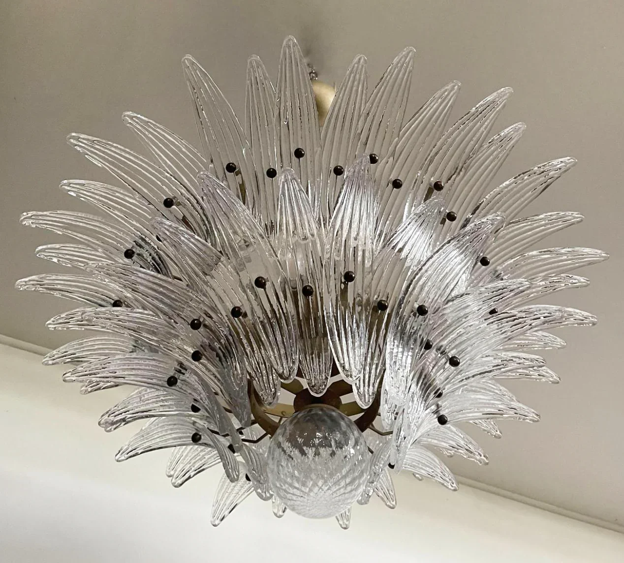 Murano Palmette Transparent Chandelier - Image 13