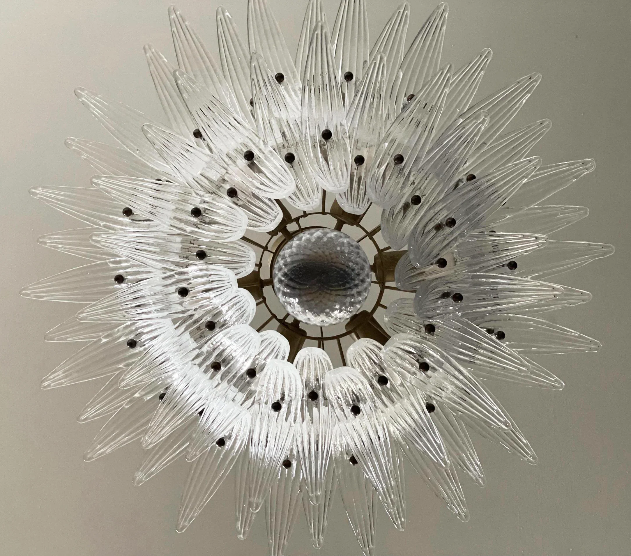 Murano Palmette Transparent Chandelier - Image 17
