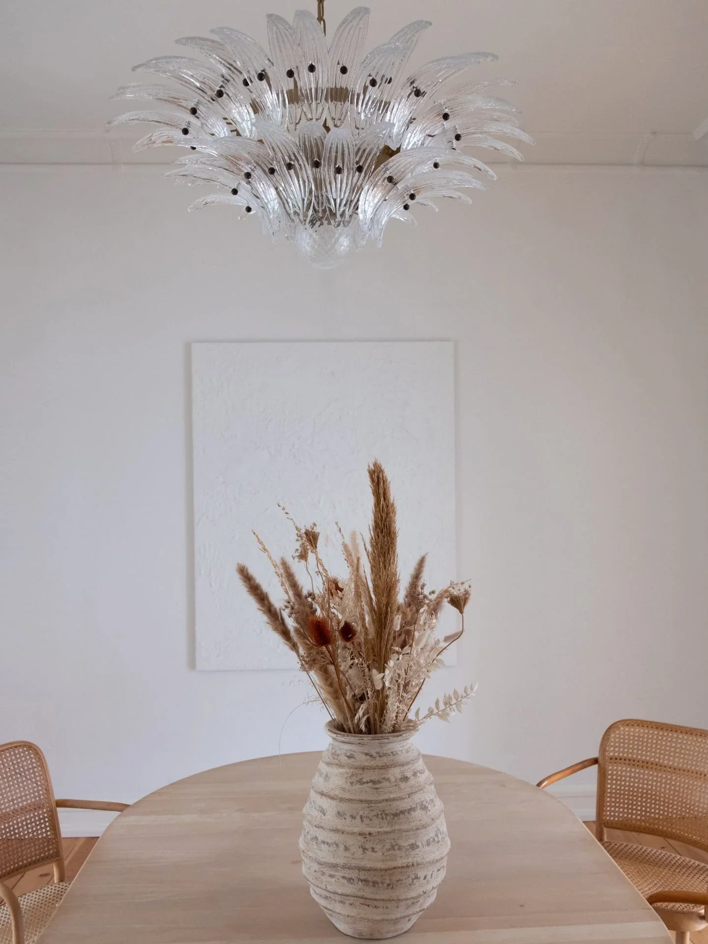 Murano Palmette Transparent Chandelier - Image 6