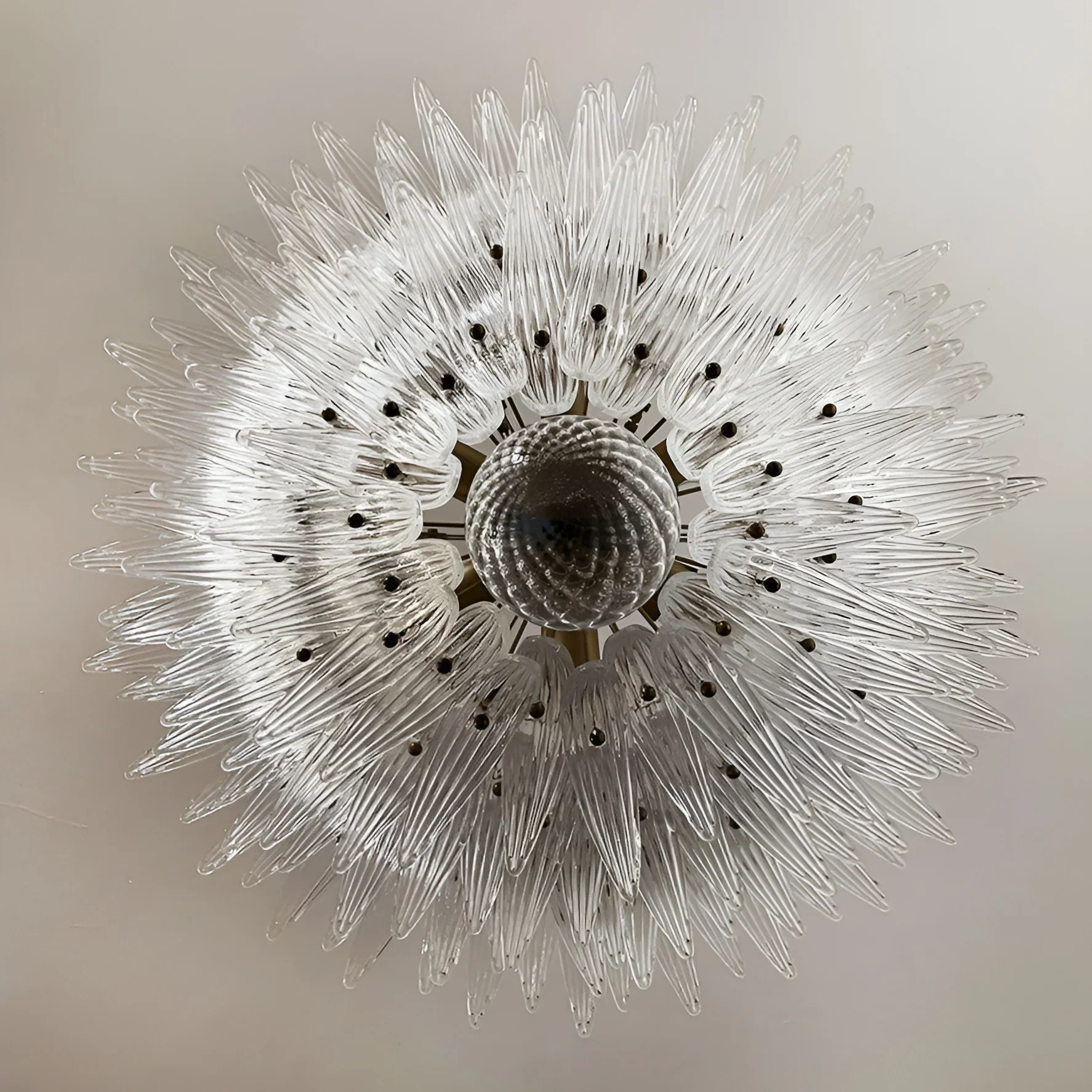 Murano Palmette Transparent Chandelier - Image 15