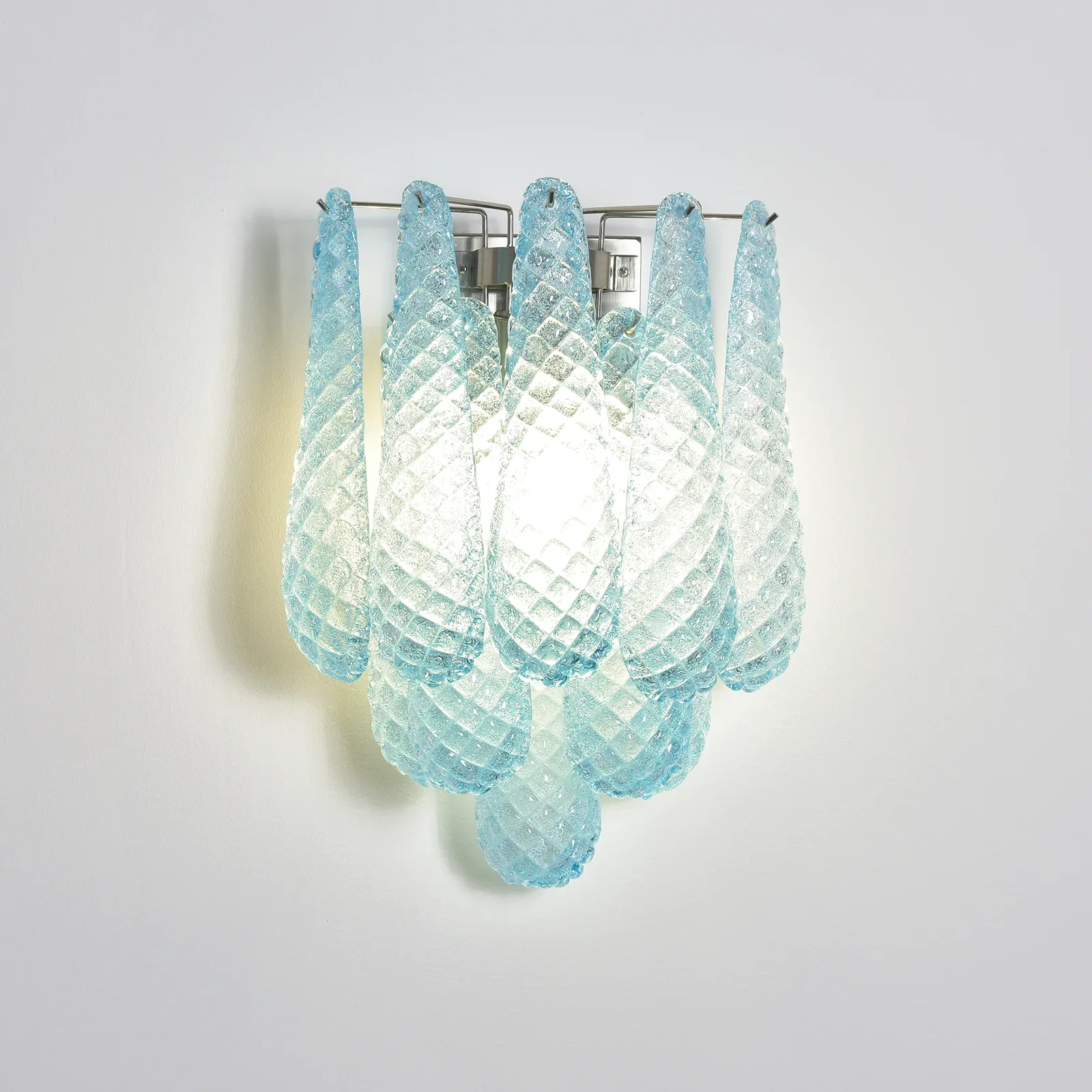 Murano Petals Glass Blue Wall Light - Image 26