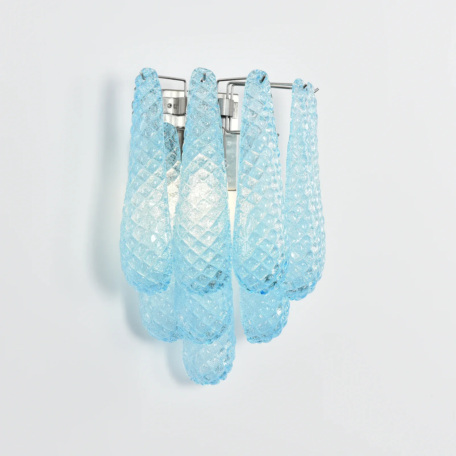 Murano Petals Glass Blue Wall Light - Image 5