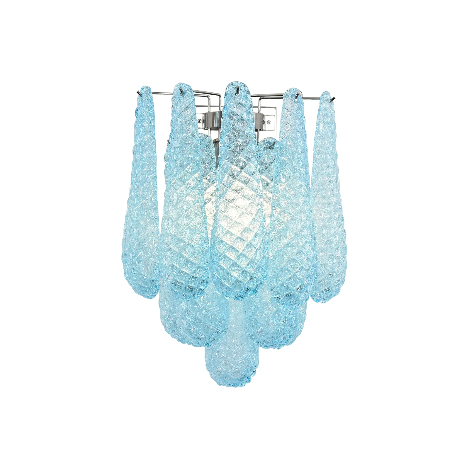 Murano Petals Glass Blue Wall Light - Image 6