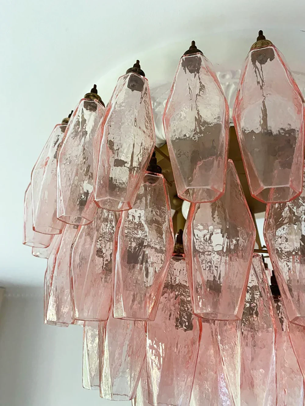 Murano Poliedri Pink Ceiling Light - Image 13