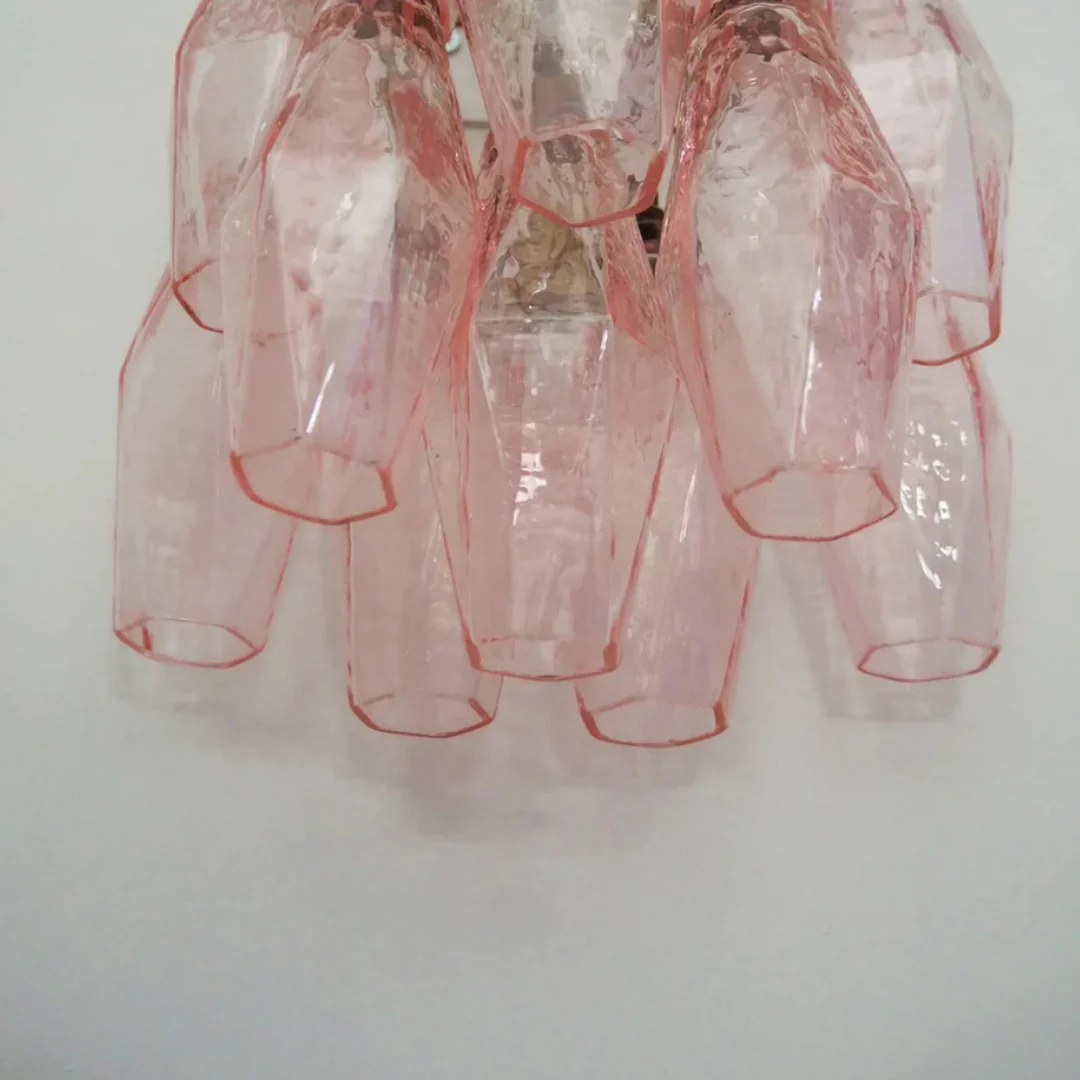 Murano Poliedri Pink Glass Wall Sconces - Image 15