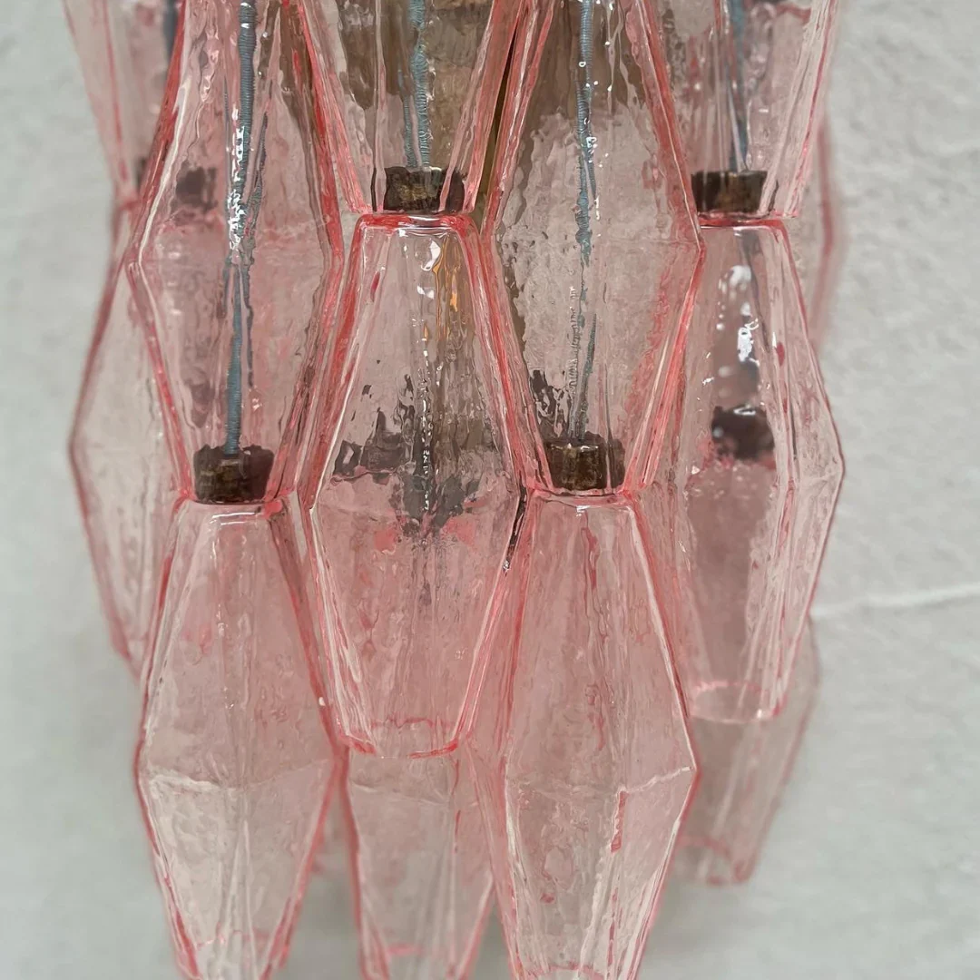 Murano Poliedri Pink Glass Wall Sconces - Image 16