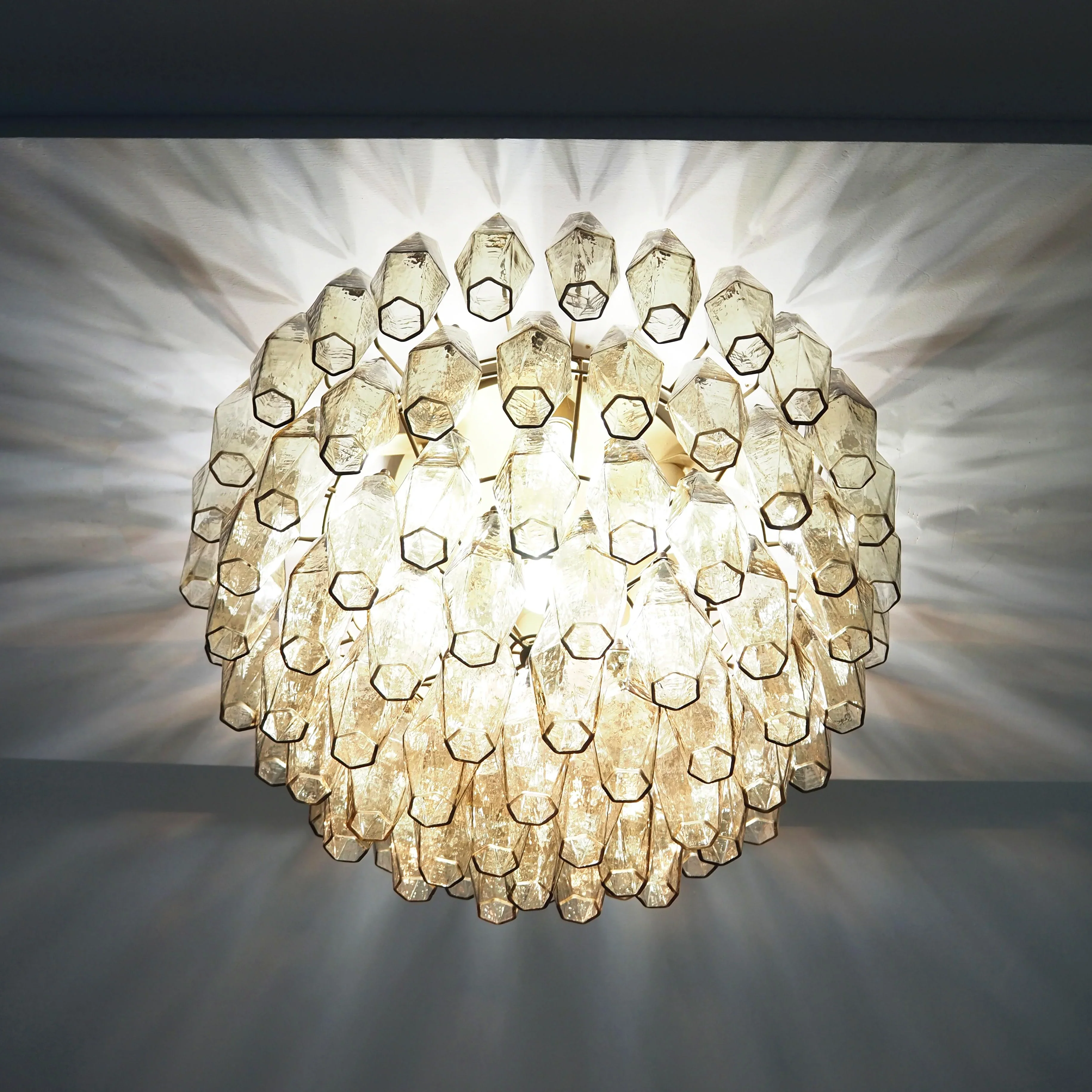 Murano Poliedri Smoked Ceiling Light - Image 15