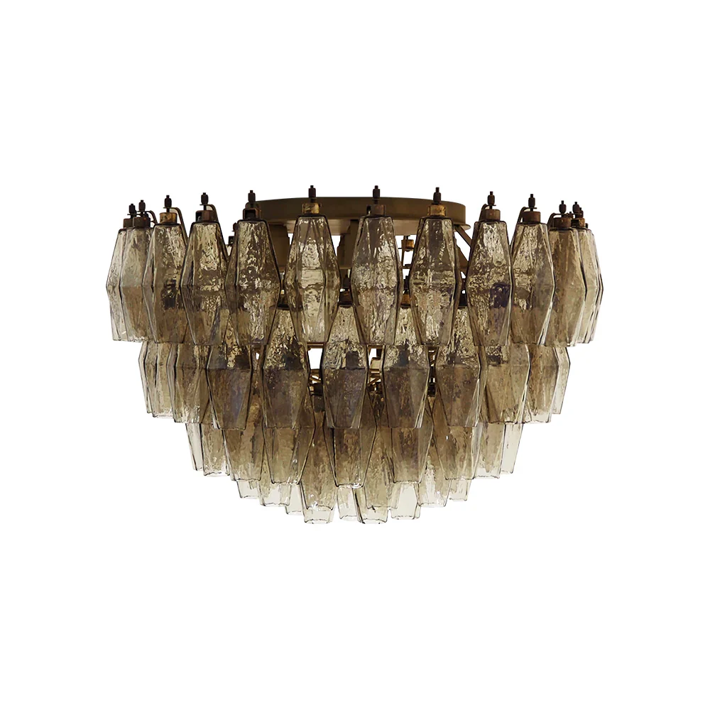 Murano Poliedri Smoked Ceiling Light - Image 16