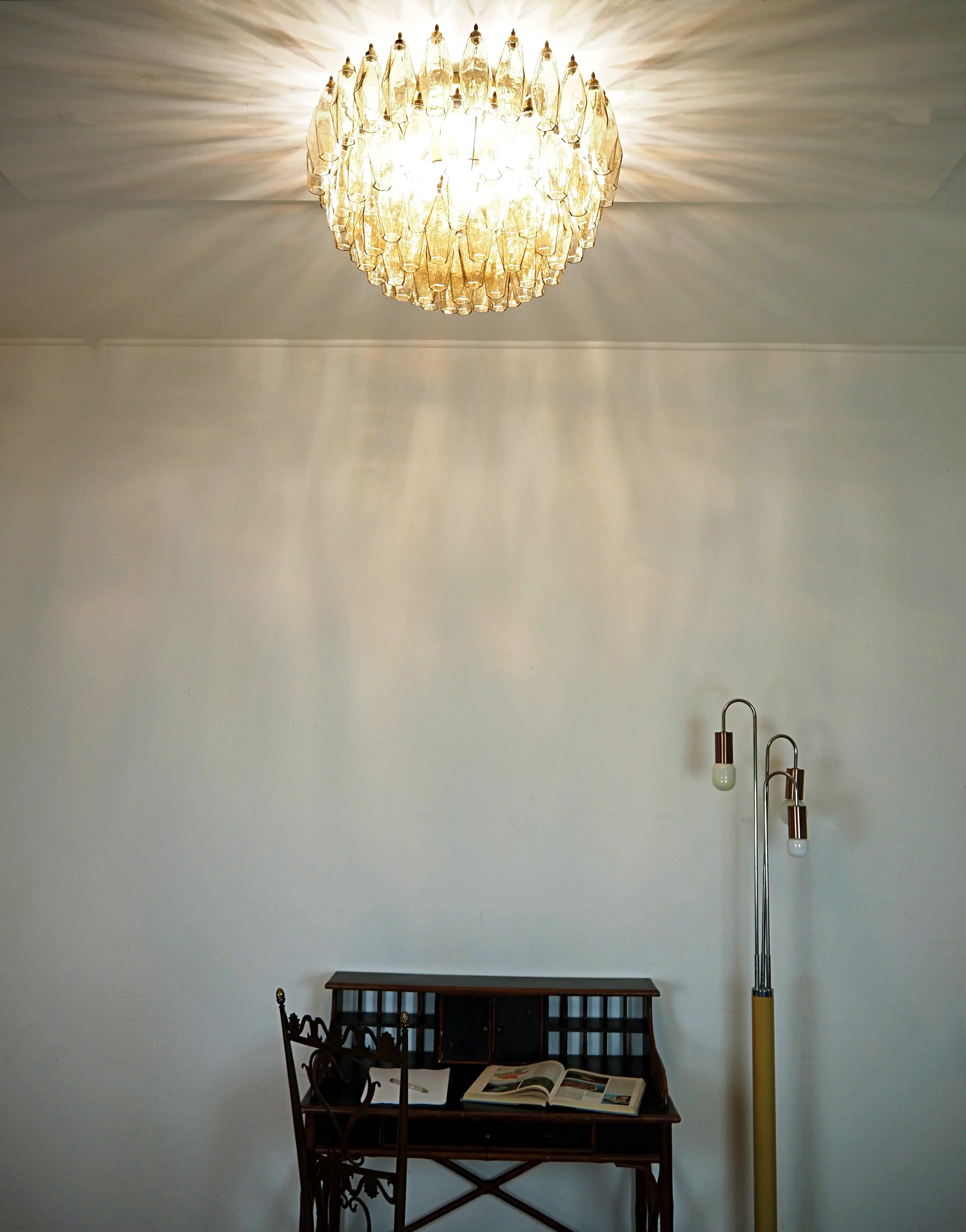 Murano Poliedri Smoked Ceiling Light - Image 5