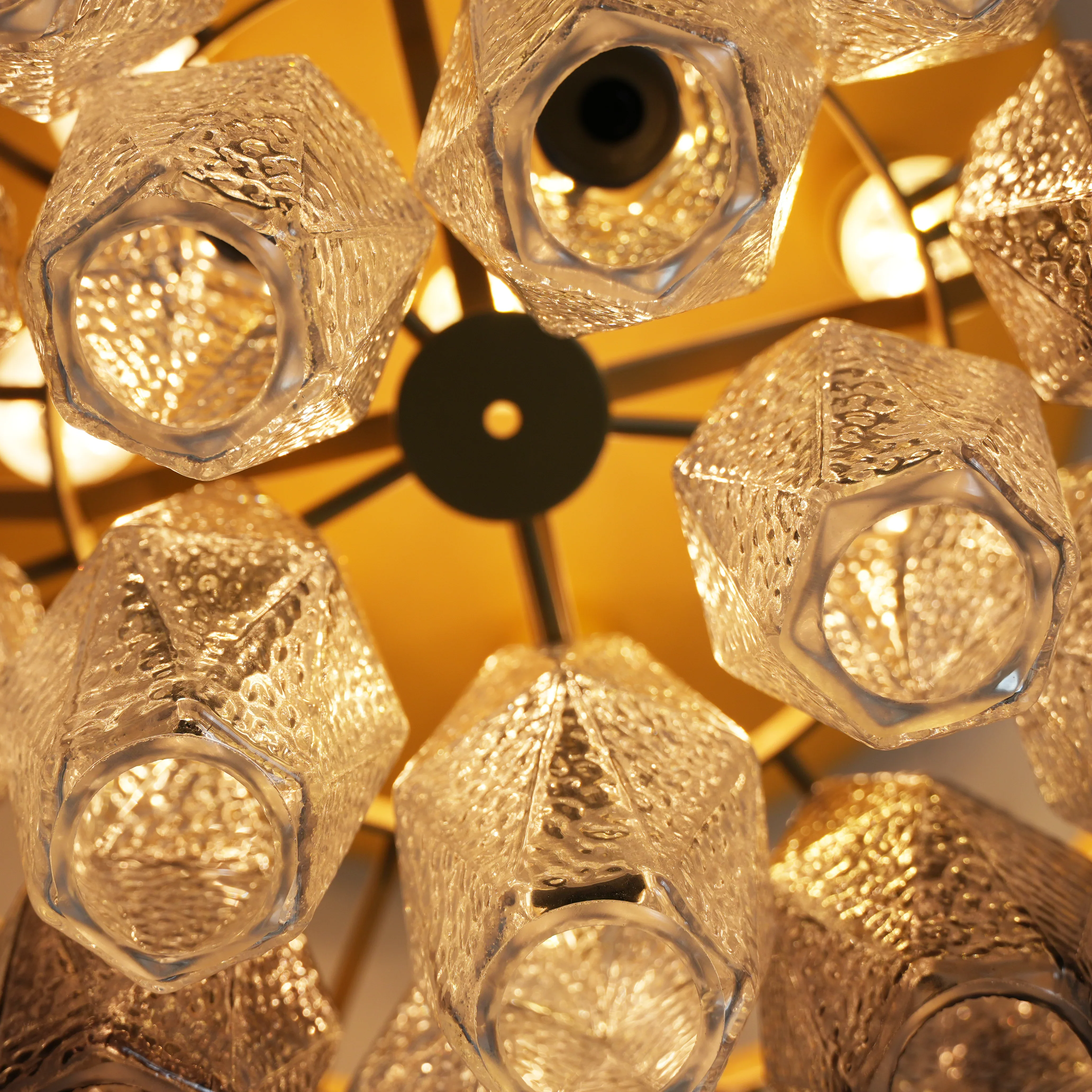 Murano Poliedri Transparent Smoked Ceiling Light - Image 12
