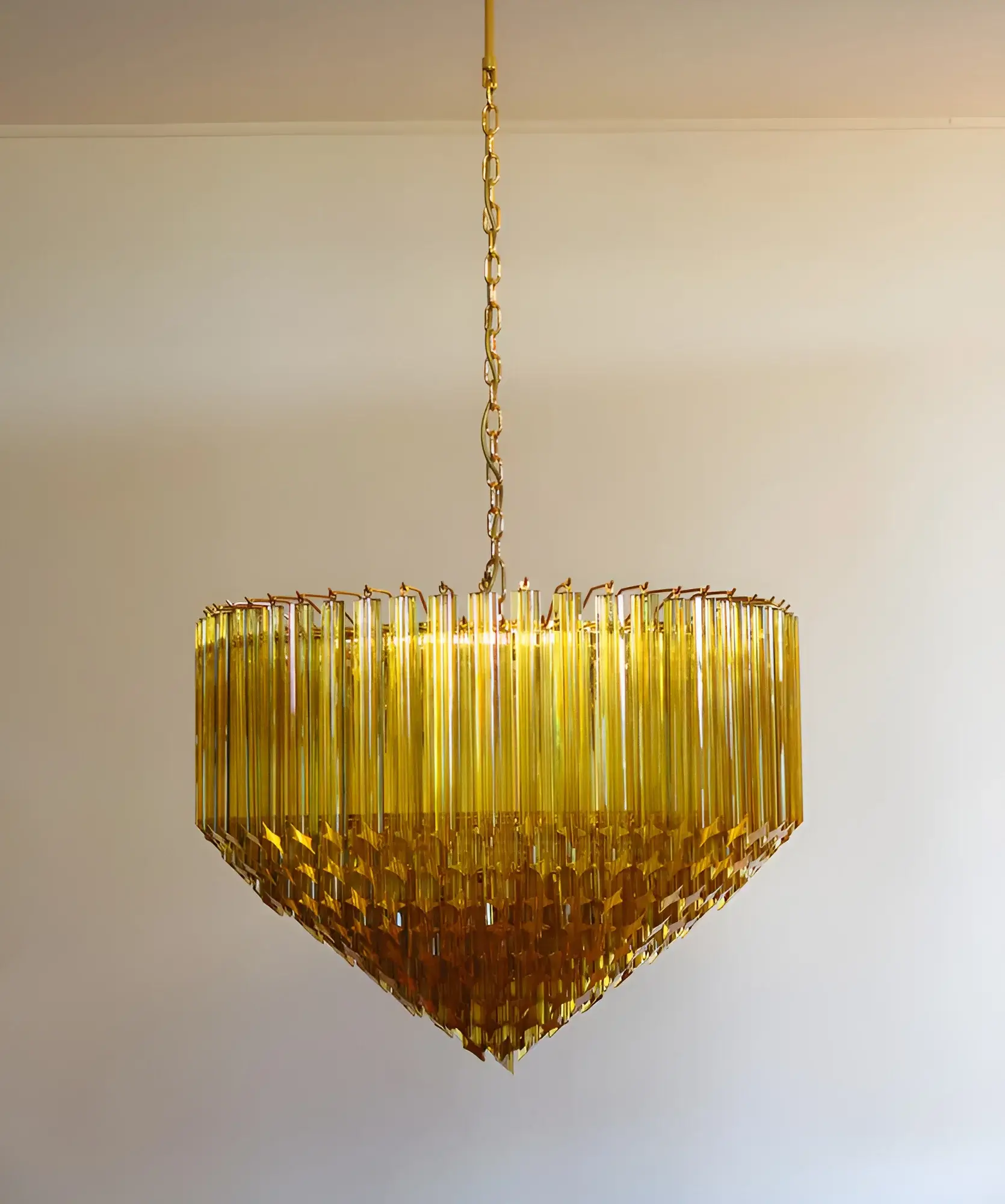 Murano Prisms Amber Chandelier - Image 5