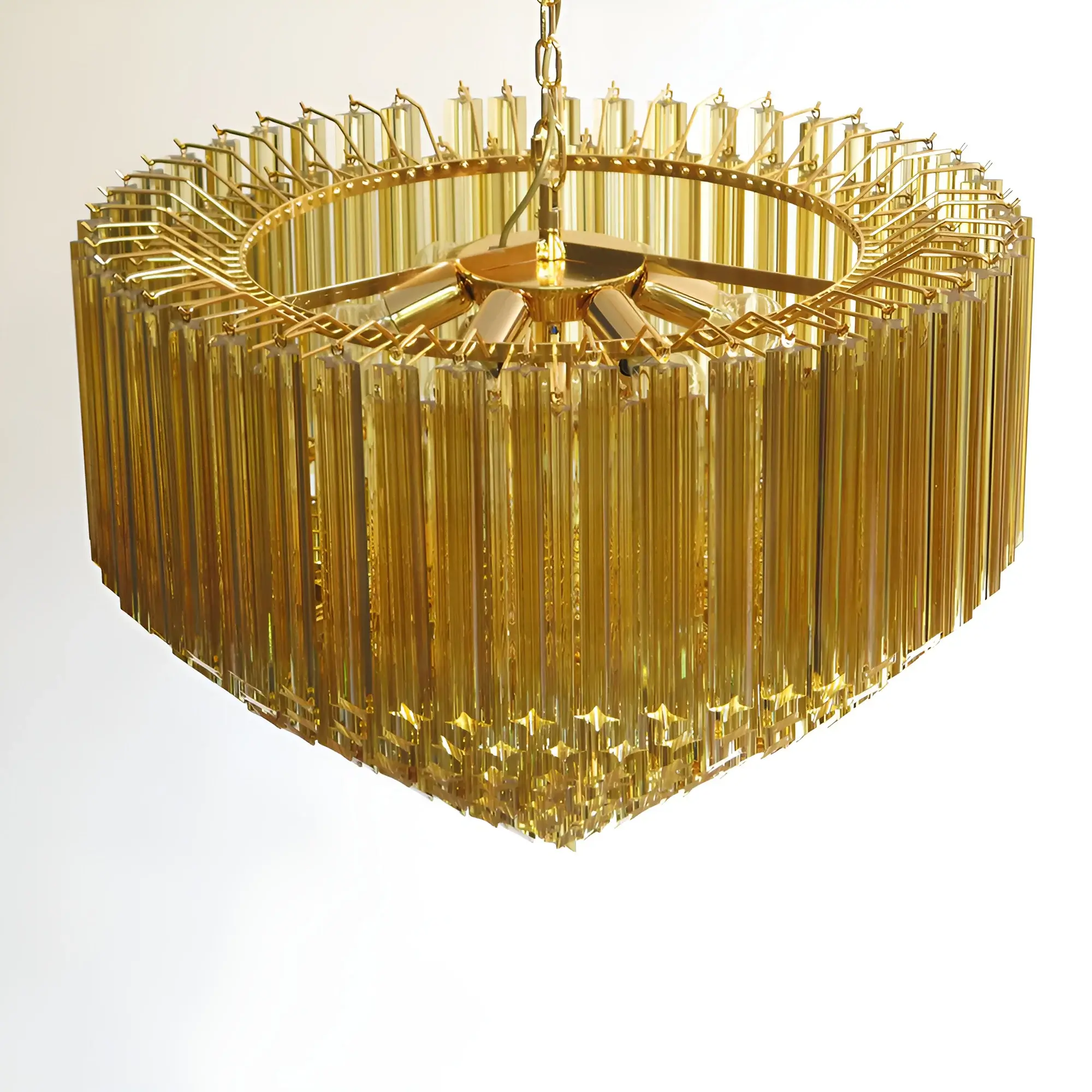 Murano Prisms Amber Chandelier - Image 8