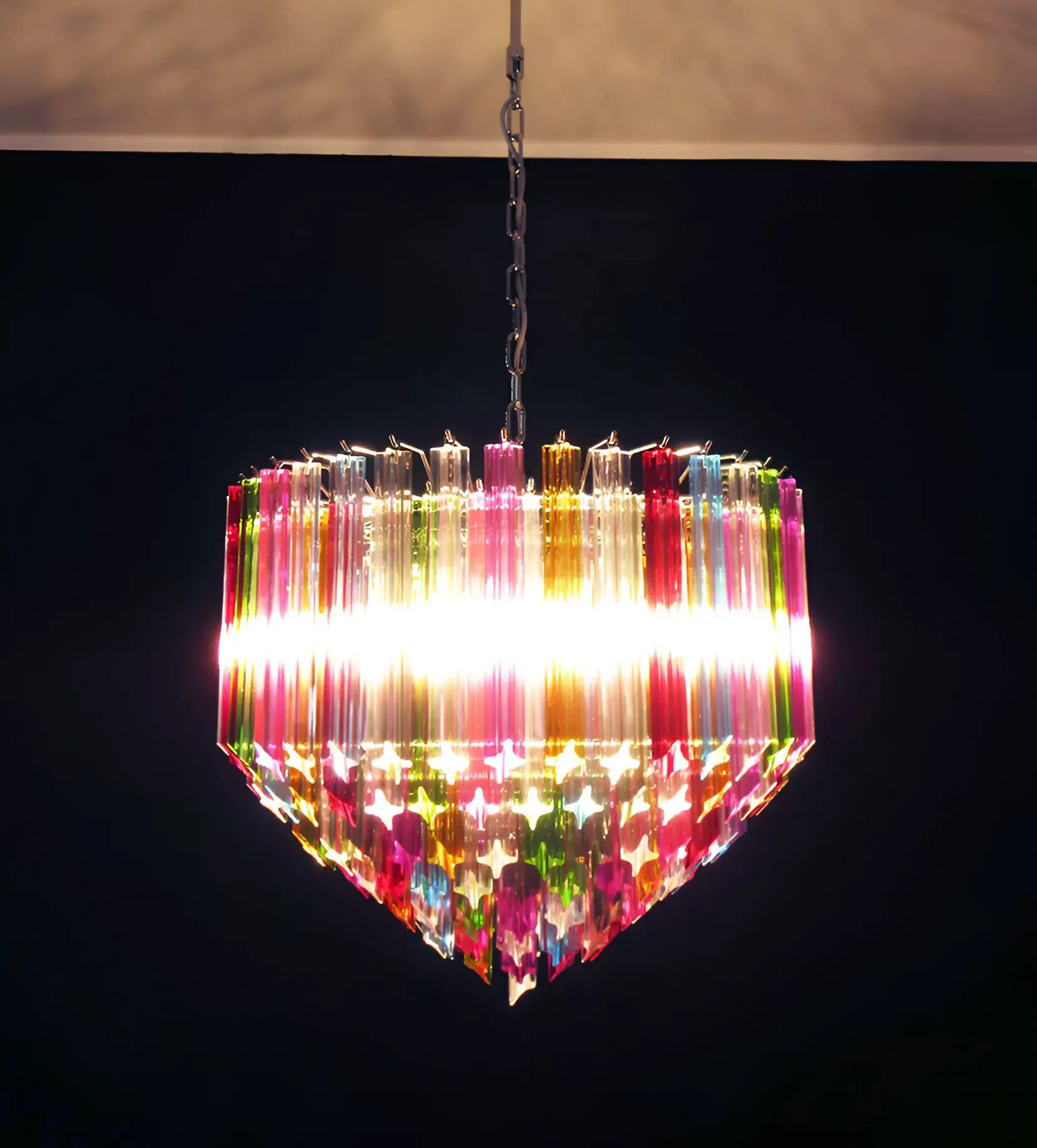 Murano Prisms Multicolored Chandelier - Image 9