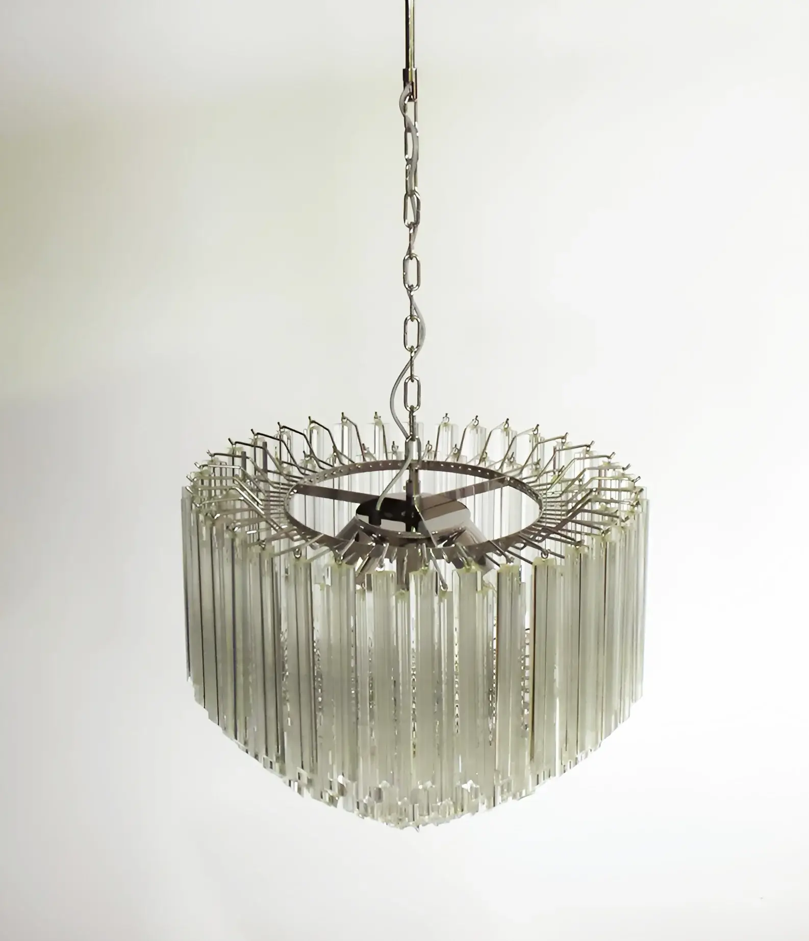 Murano Quadriedri Prisms Transparent Chandelier - Image 11