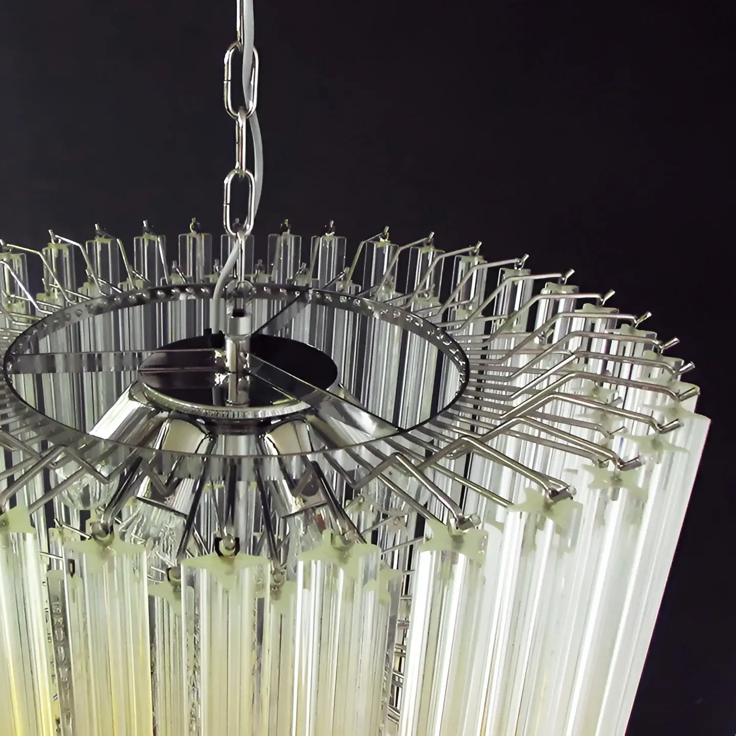 Murano Quadriedri Prisms Transparent Chandelier - Image 16
