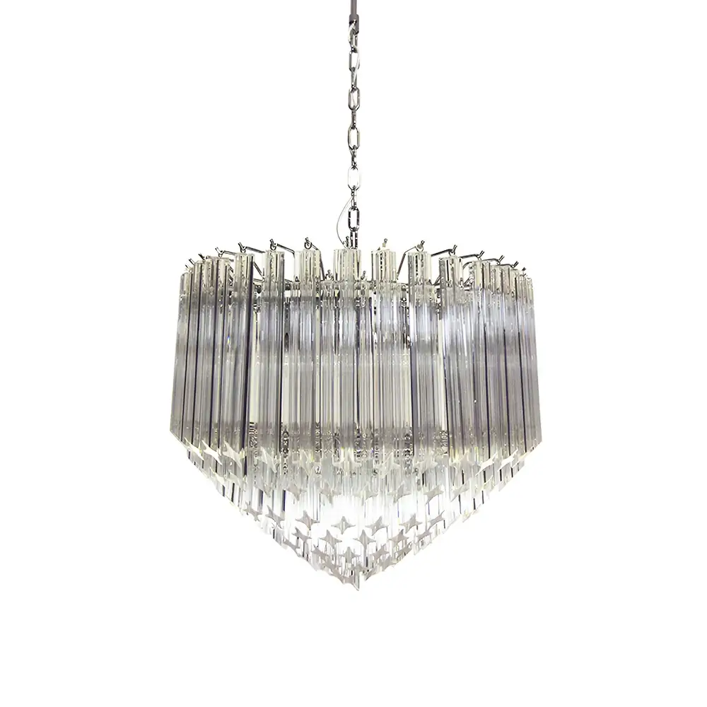 Murano Quadriedri Prisms Transparent Chandelier - Image 25