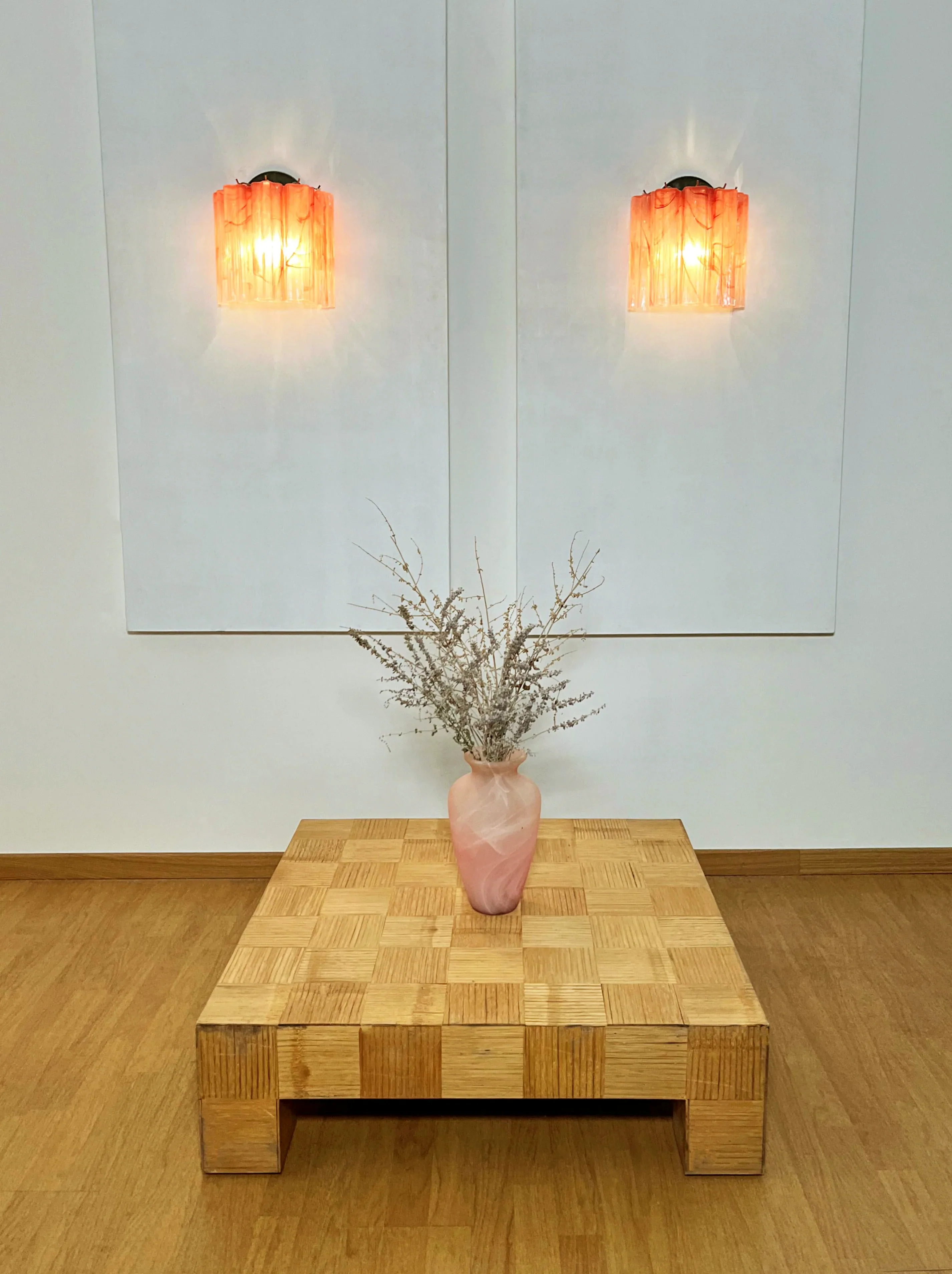 Star-Shaped Red Cloud-Patterned Glass Wall Lamp - Image 11