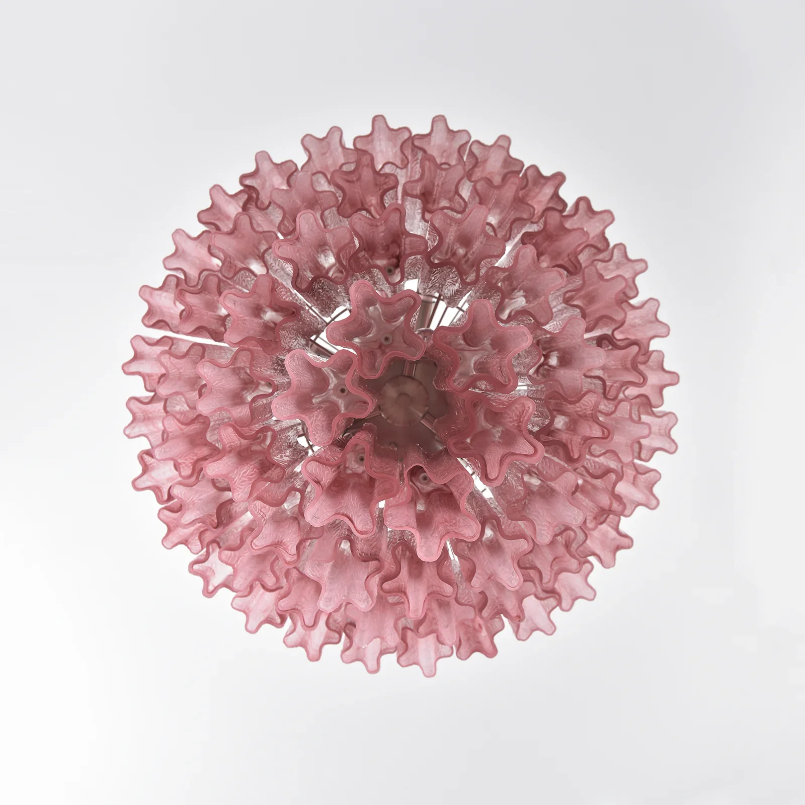Murano Red Glass Tubes Chandelier - Image 11