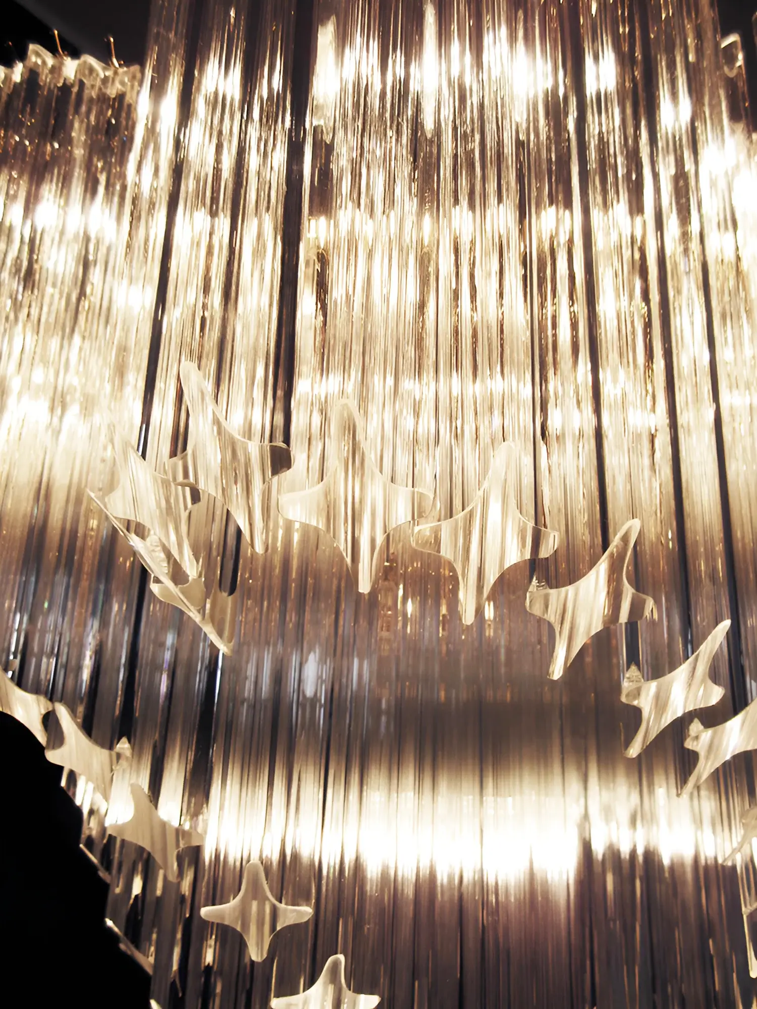 Murano Shaded Trasparent Prism Chandelier - Image 13